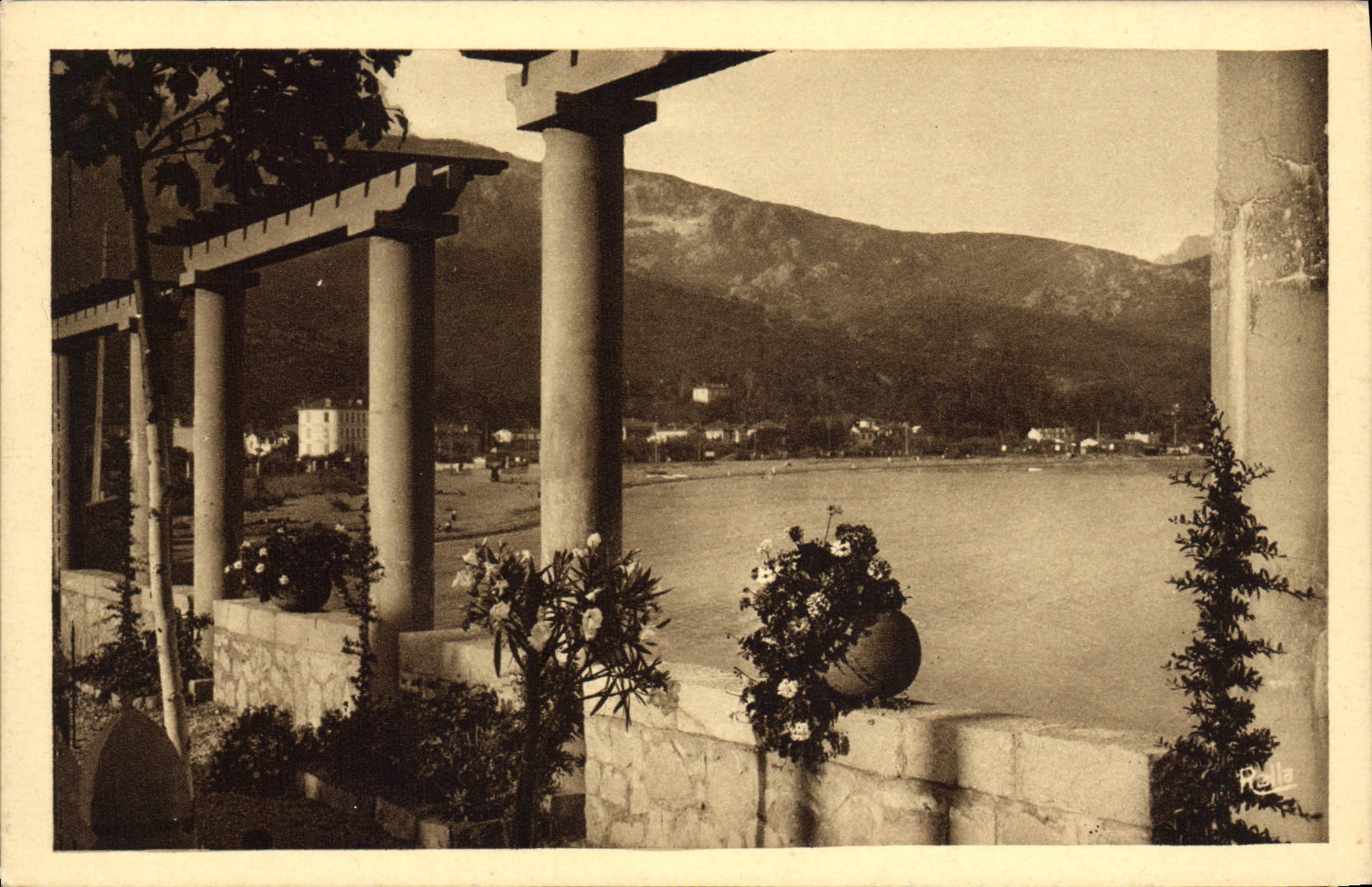 VINTAGE POSTCARD Agay the Fieurie Pergola