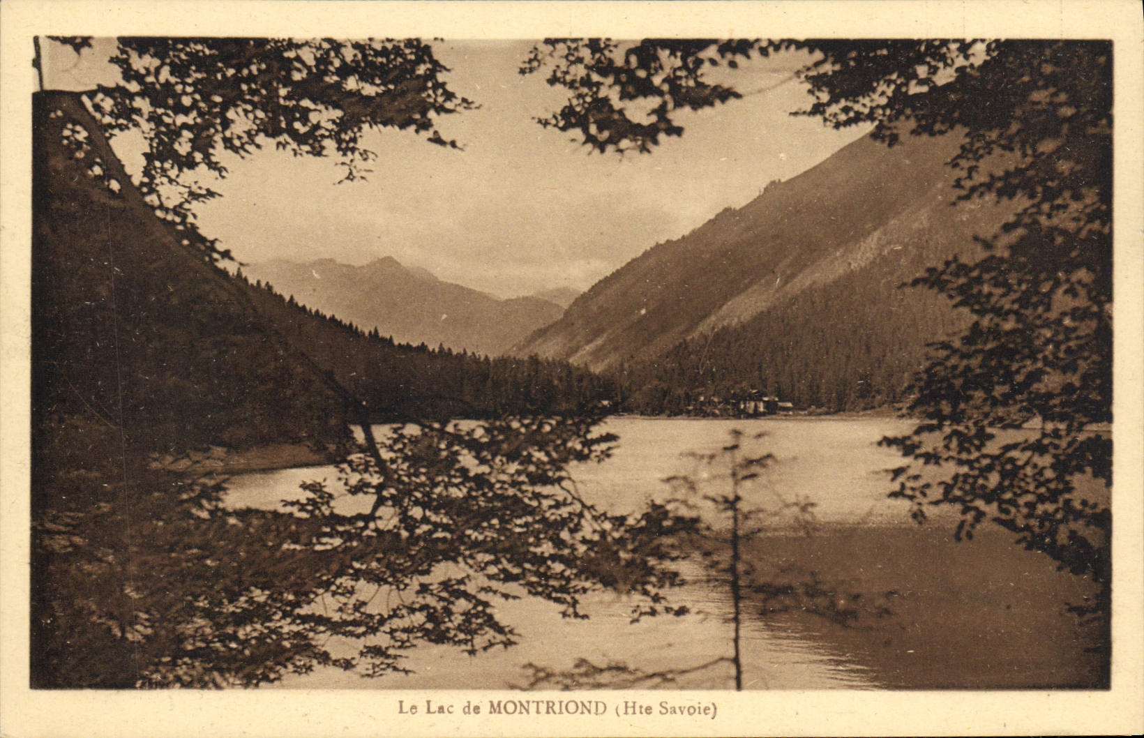 VINTAGE POSTCARD the Lake Montriond