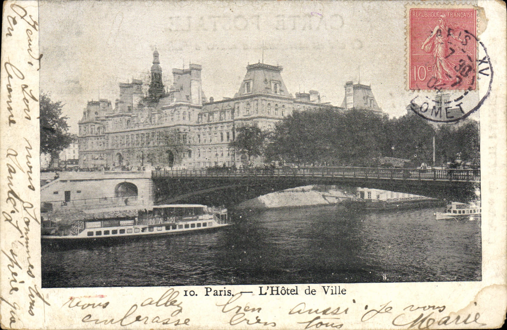 CPA Paris L'Hotel de Ville