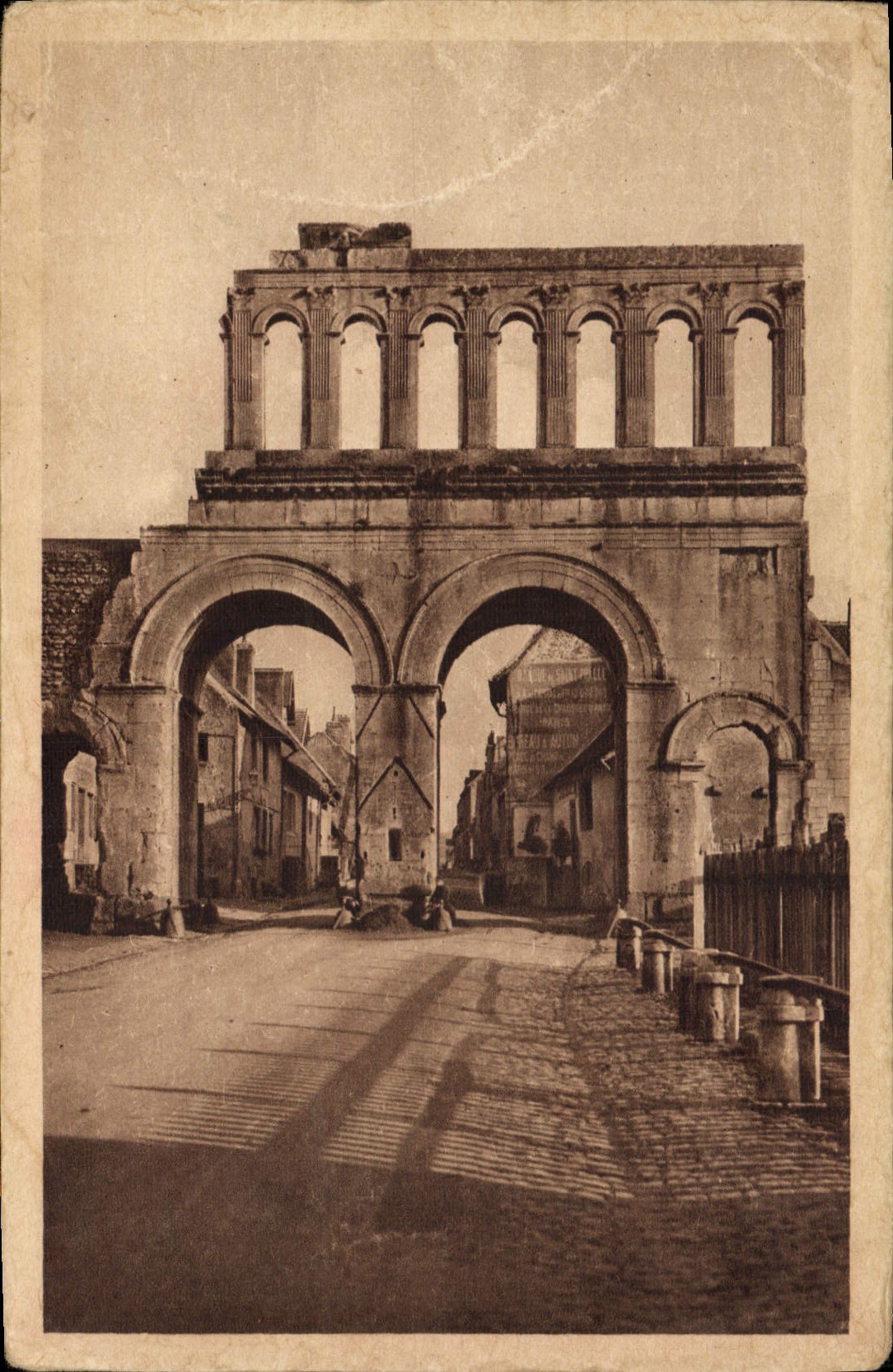 VINTAGE POSTCARD Autun Antique Carries Roman known as of Arroux