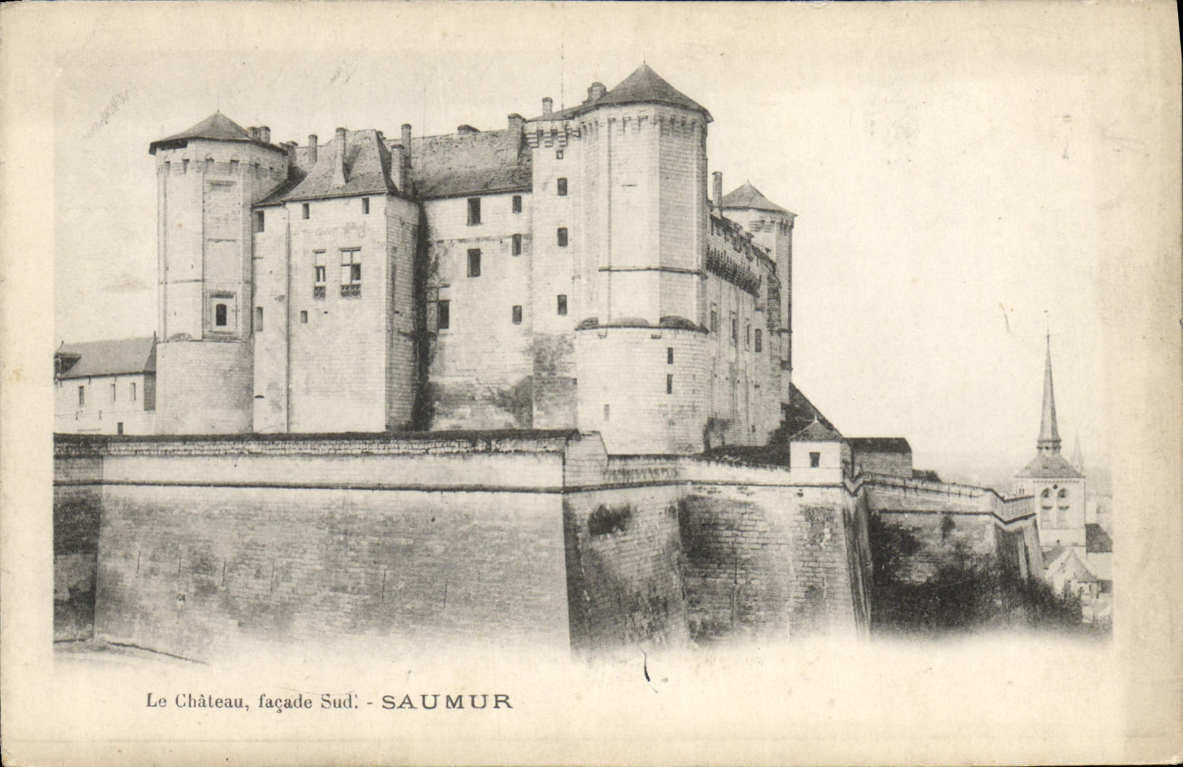 CPA Le Chateau Facade Sud Saumur
