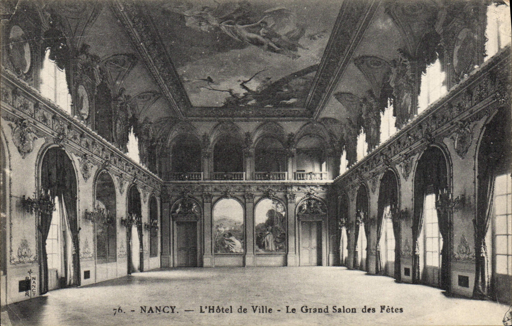 CPA Nancy L'Hotel de Ville Grand Salon des Fetes