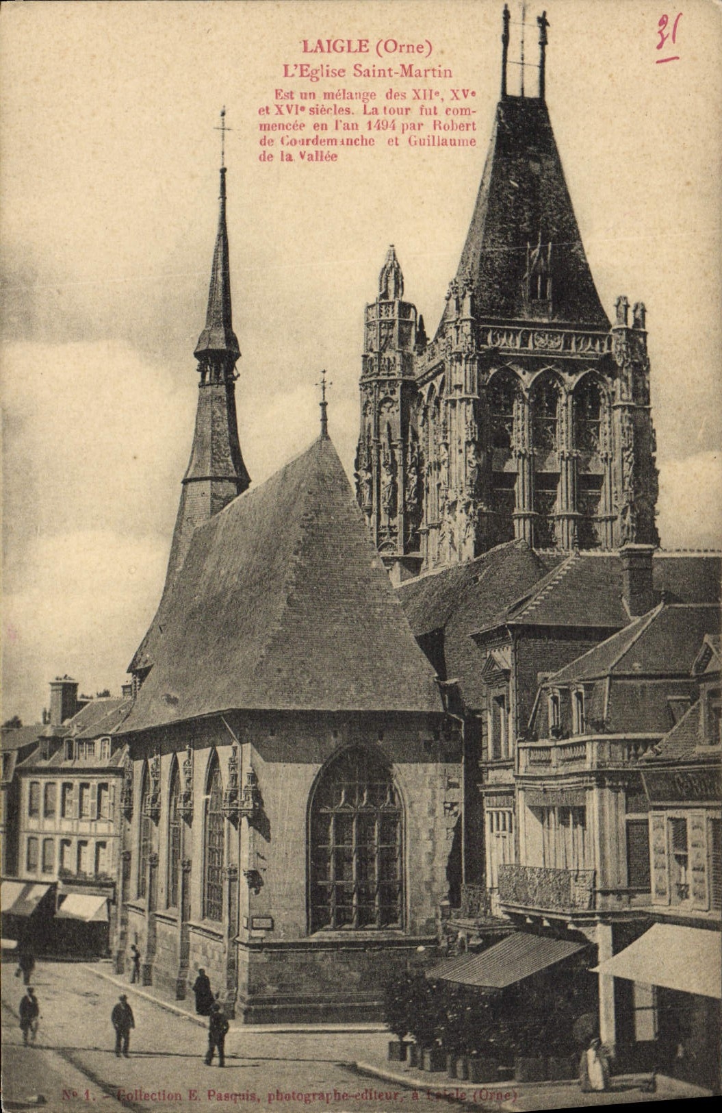 CPA Laigle L'Eglise Saint Martin