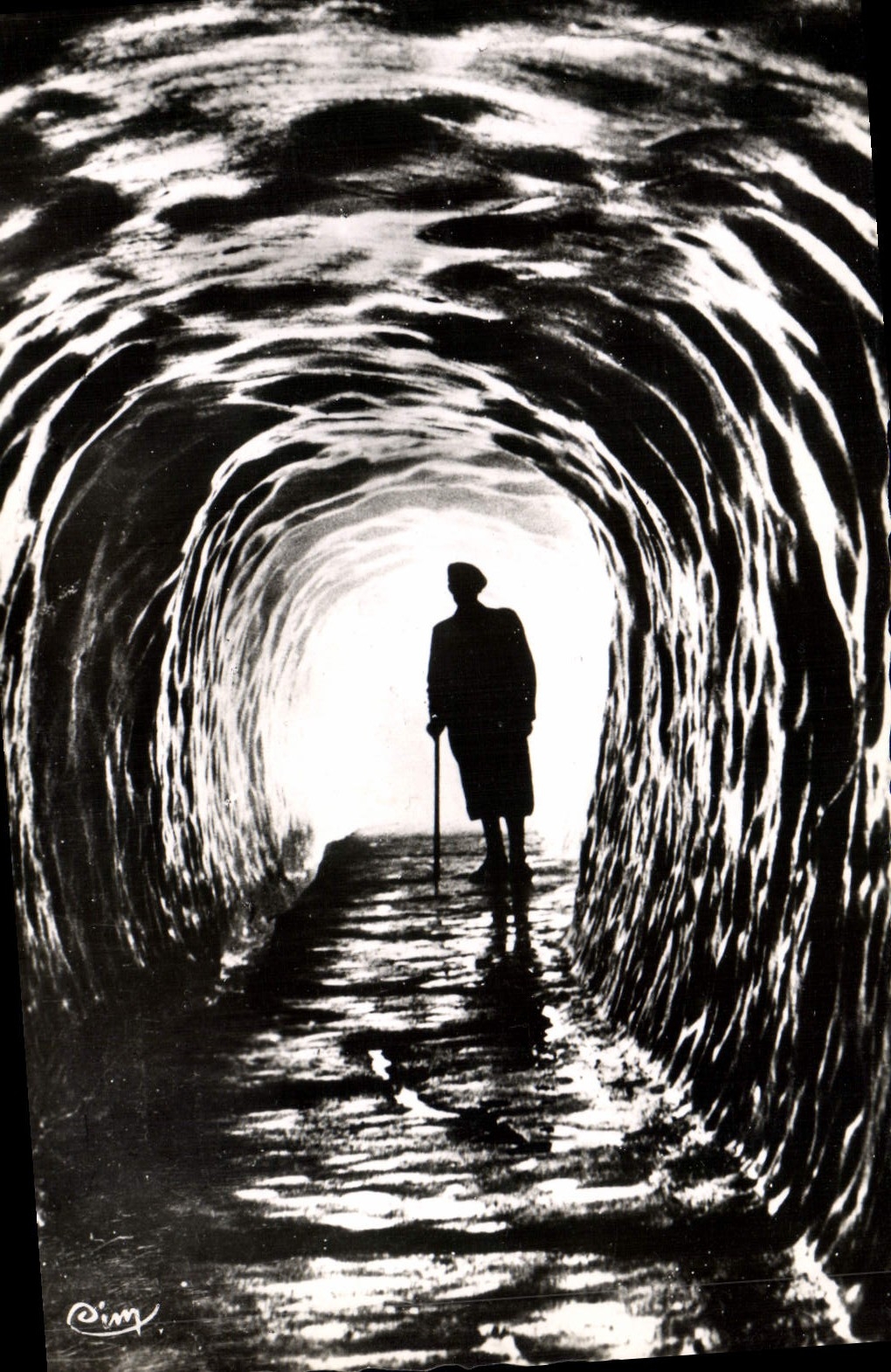 CPM Chamonix La Mer de Glace La grotte de glace Interieur