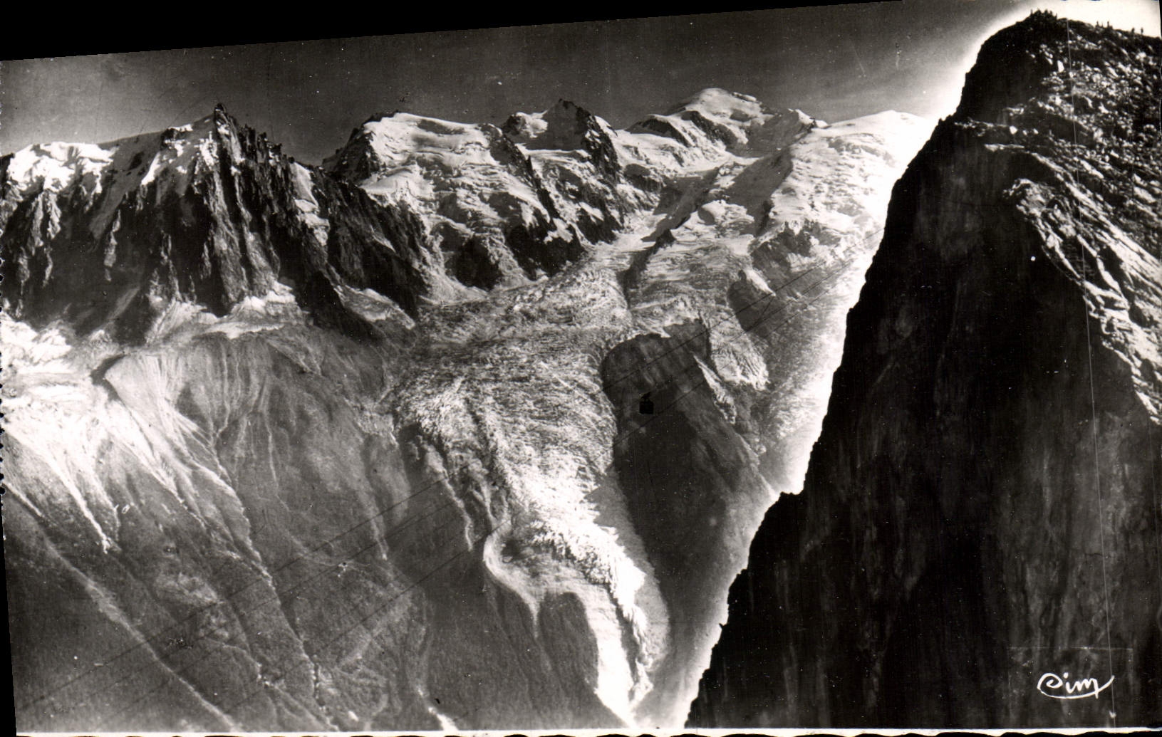 POSTAL MODERNA teleférico de Chamonix de Brevent y de Mont Blanc