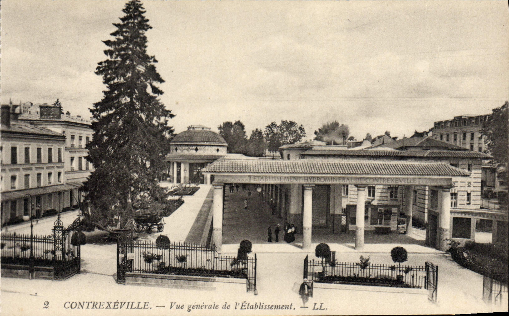 CPA Contrexeville Vue Generale de L'Etablissement