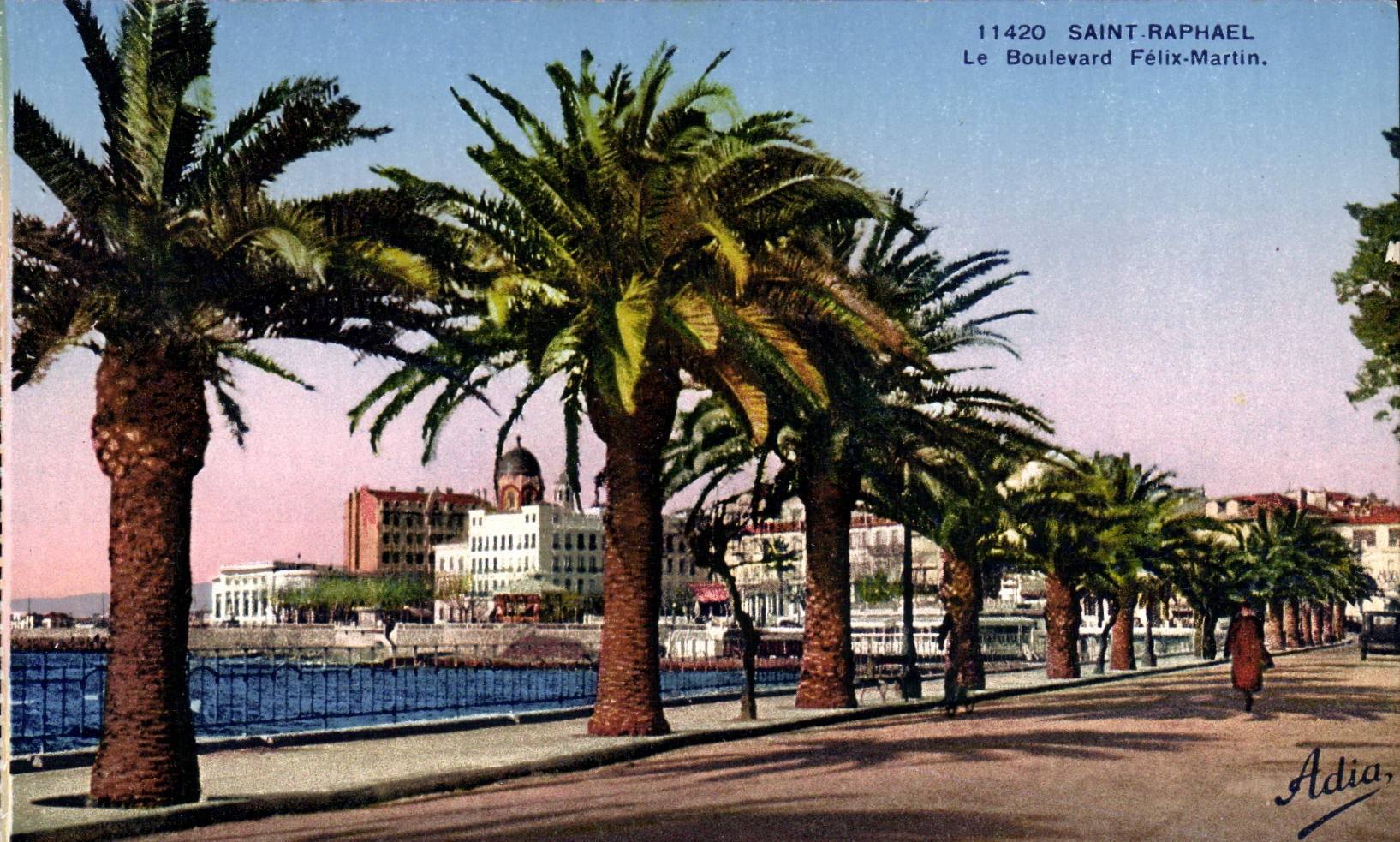CPA Saint Raphael Le Boulevard Felix Martin