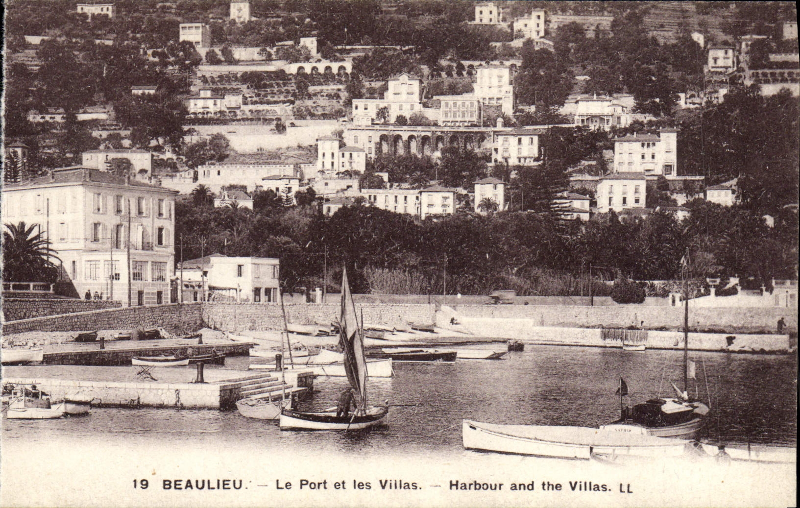 CPA Beaulieu Le Port et les Villas Bateaux
