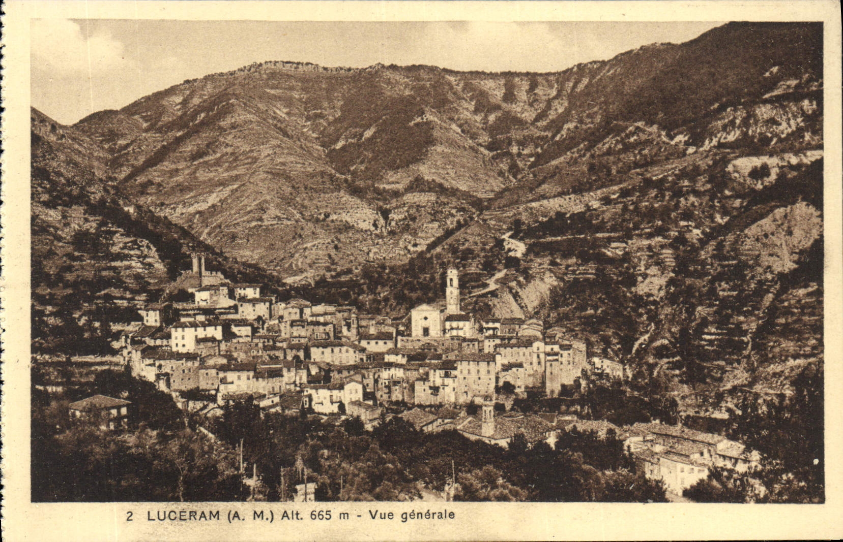 CPA Luceram Vue Generale