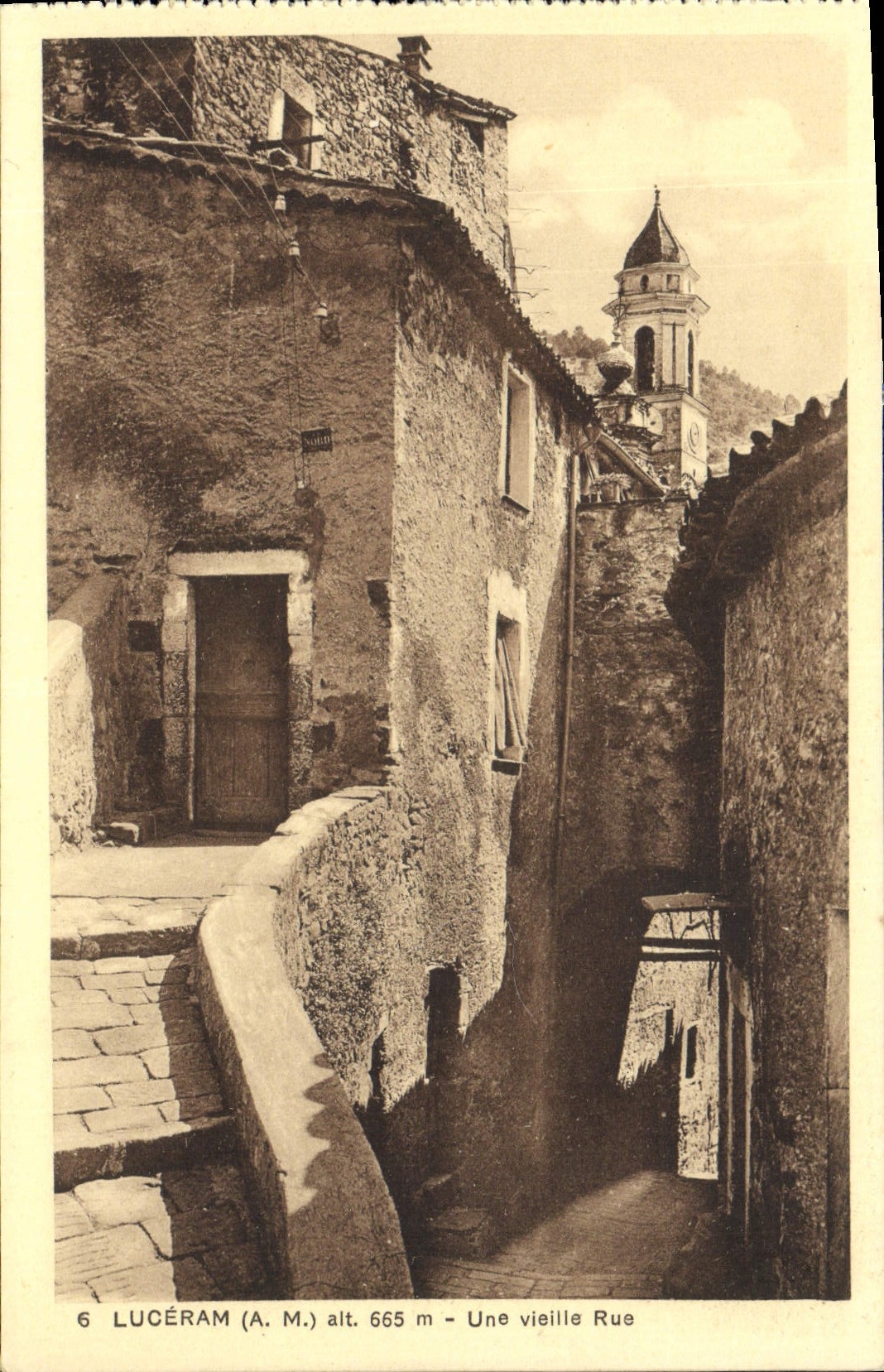 CPA Luceram Une Vieille Rue