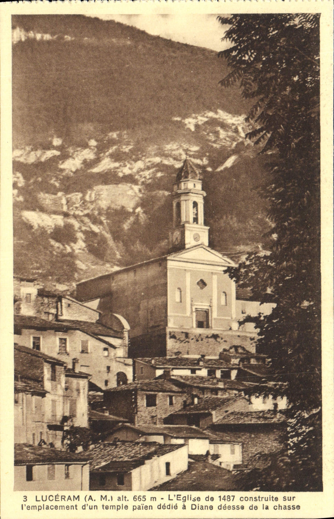 CPA Luceram L'eglise