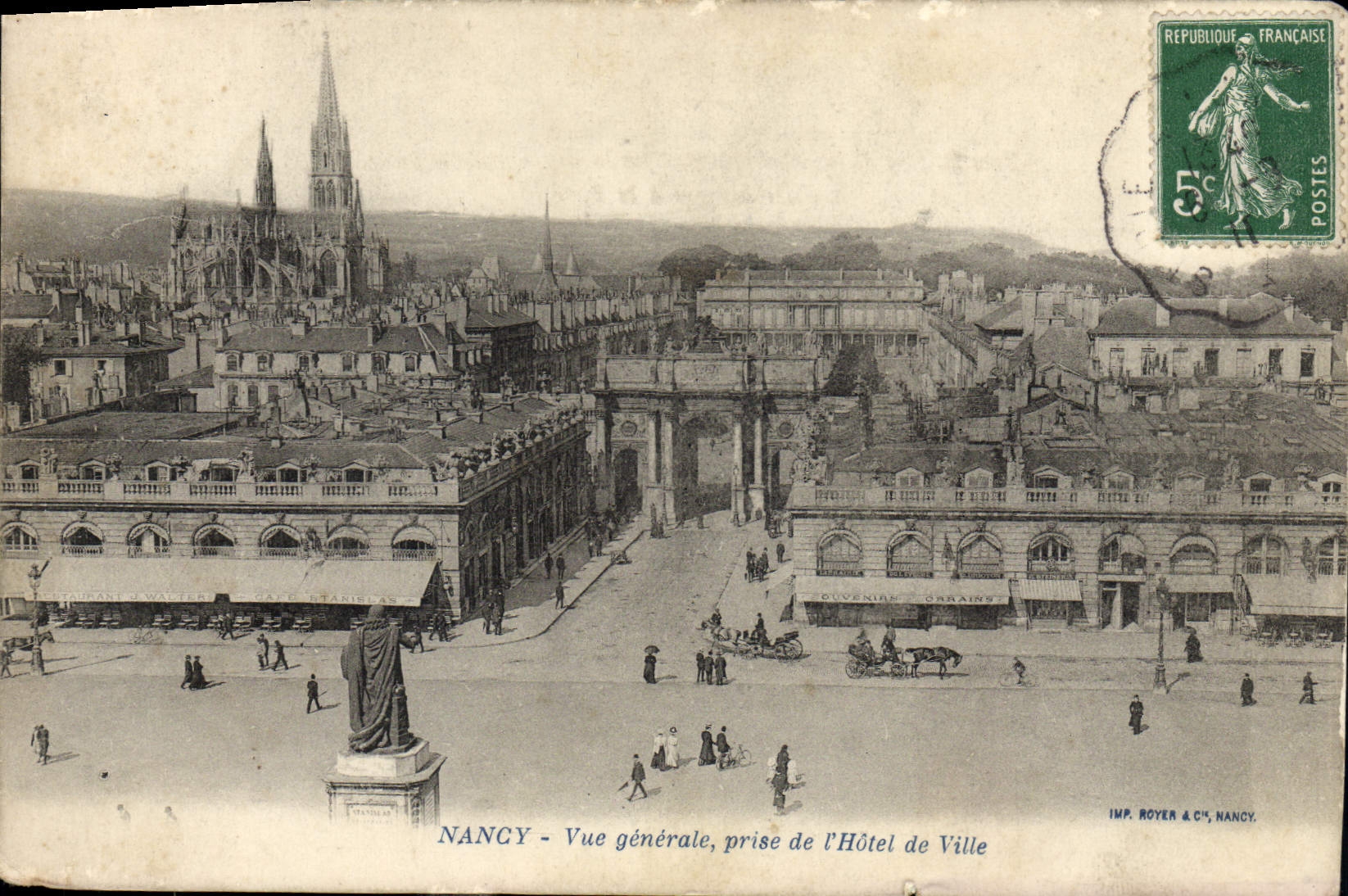 CPA Nancy Vue Generale Prise de L'Hotel de Ville