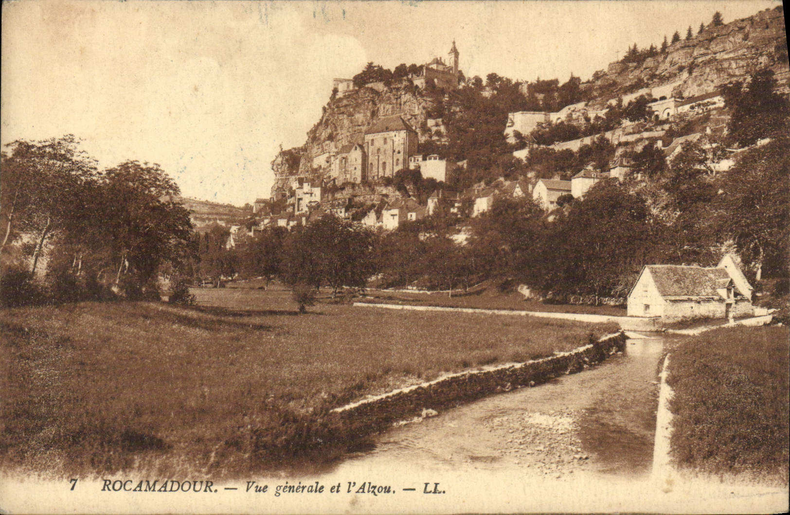 CPA Rocamadour Vue Generale et l'Alzou