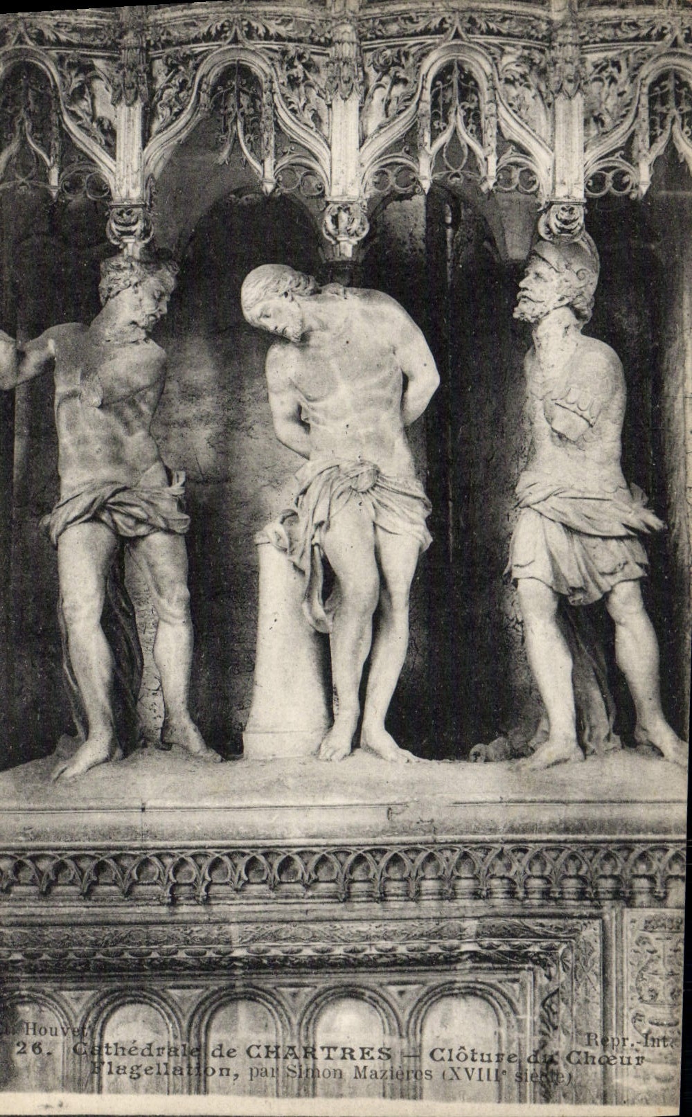 La POSTAL Cathedrale de la VENDIMIA de Chartres incluye el estribillo que azota por Simon Mazieres