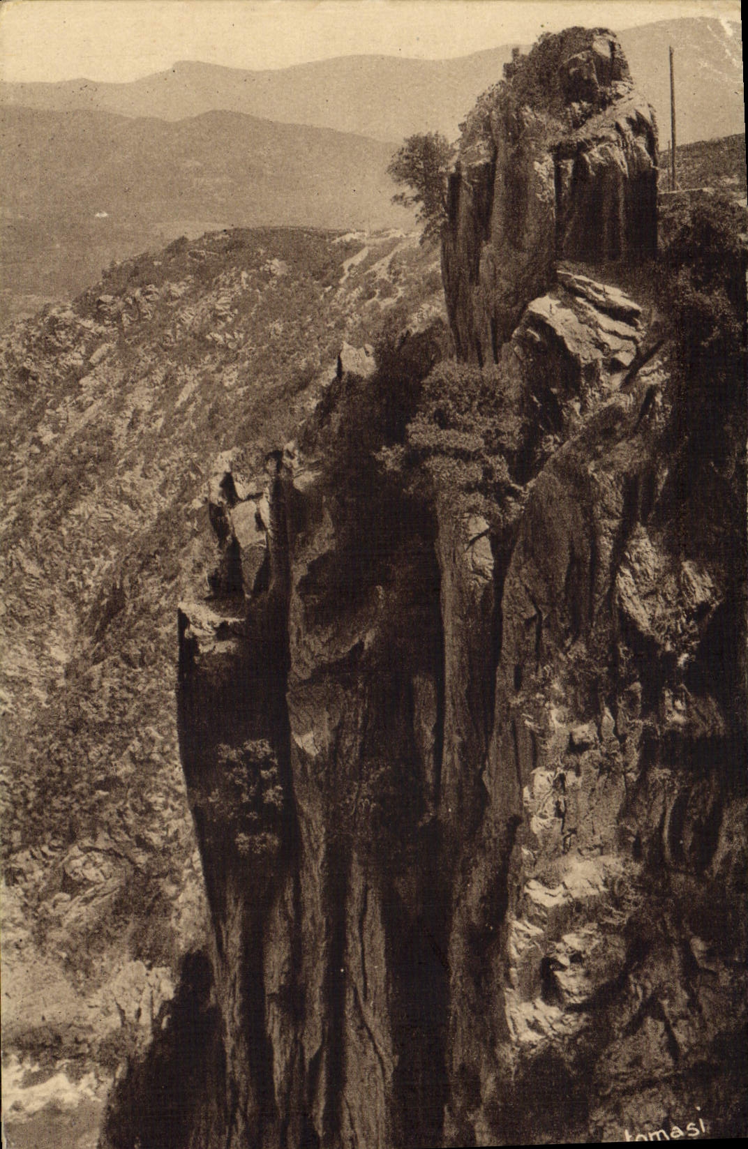 VINTAGE POSTCARD Creeks of Piana