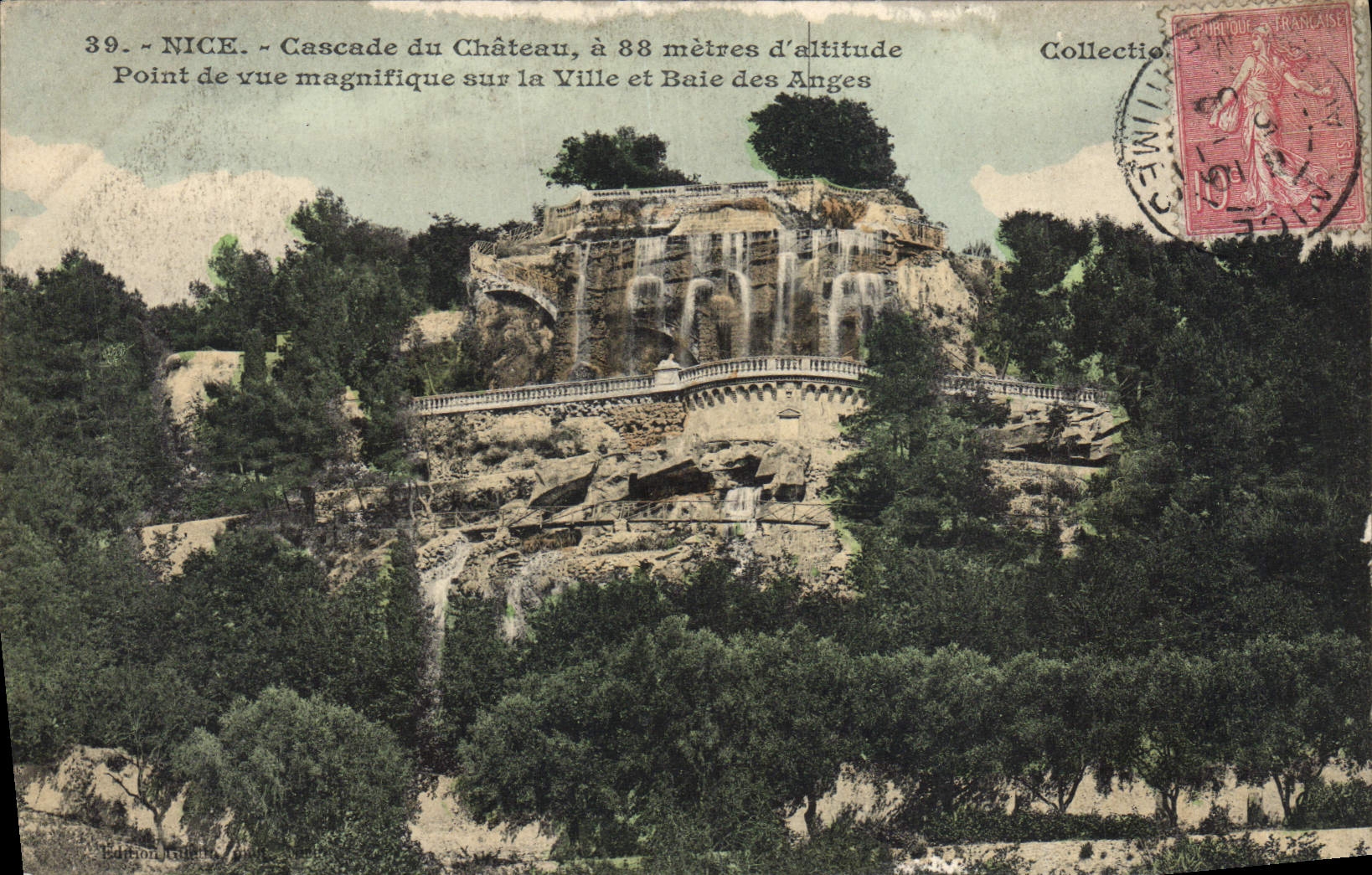CPA Nice Cascade du Chateau 