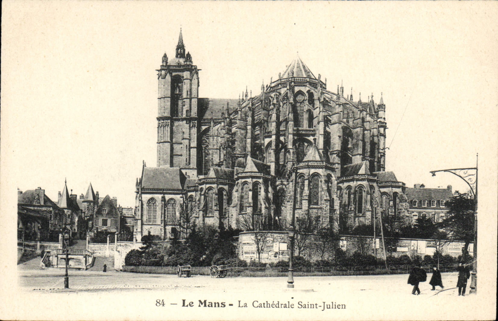 VINTAGE POSTCARD Mans the Cathedral Holy Julien