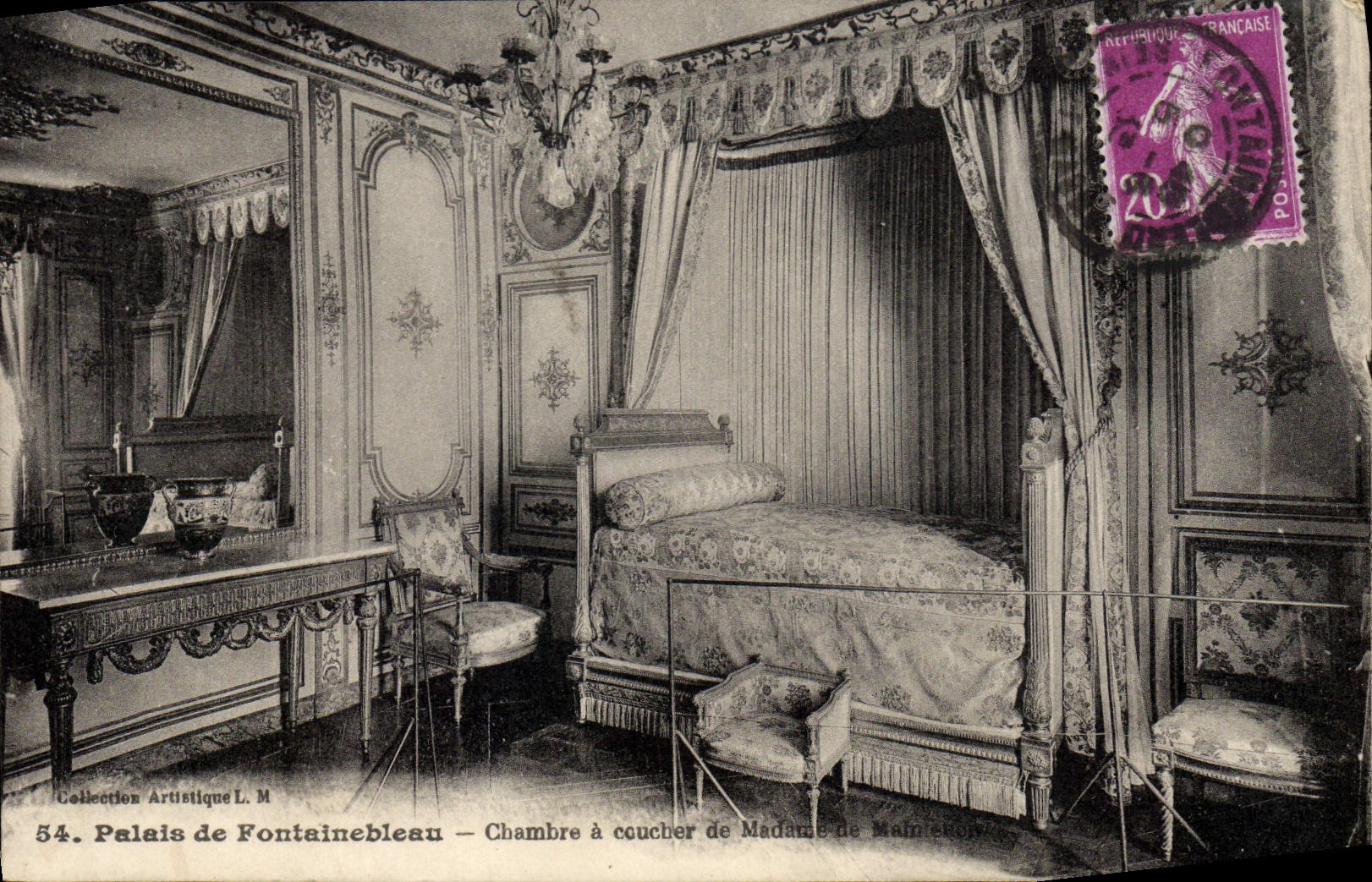 CPA Palais de Fontainebleau Chambre a Coucher de Madame de Maintenon