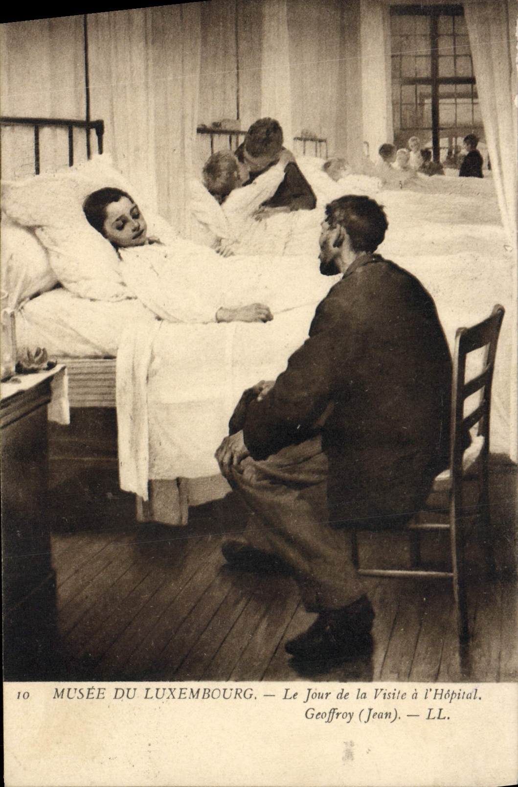 CPA Musee Du Luxembourg Le Jour de la visite a L'Hopital Geoffroy