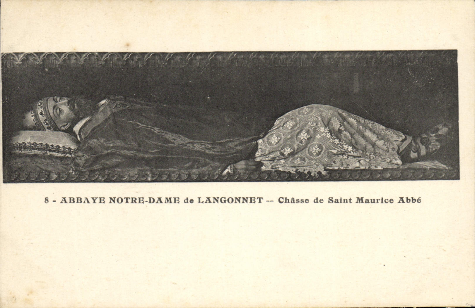 VINTAGE POSTCARD Abbaye Notre Dame de Langonnet Drives out of Saint Maurice Abbe