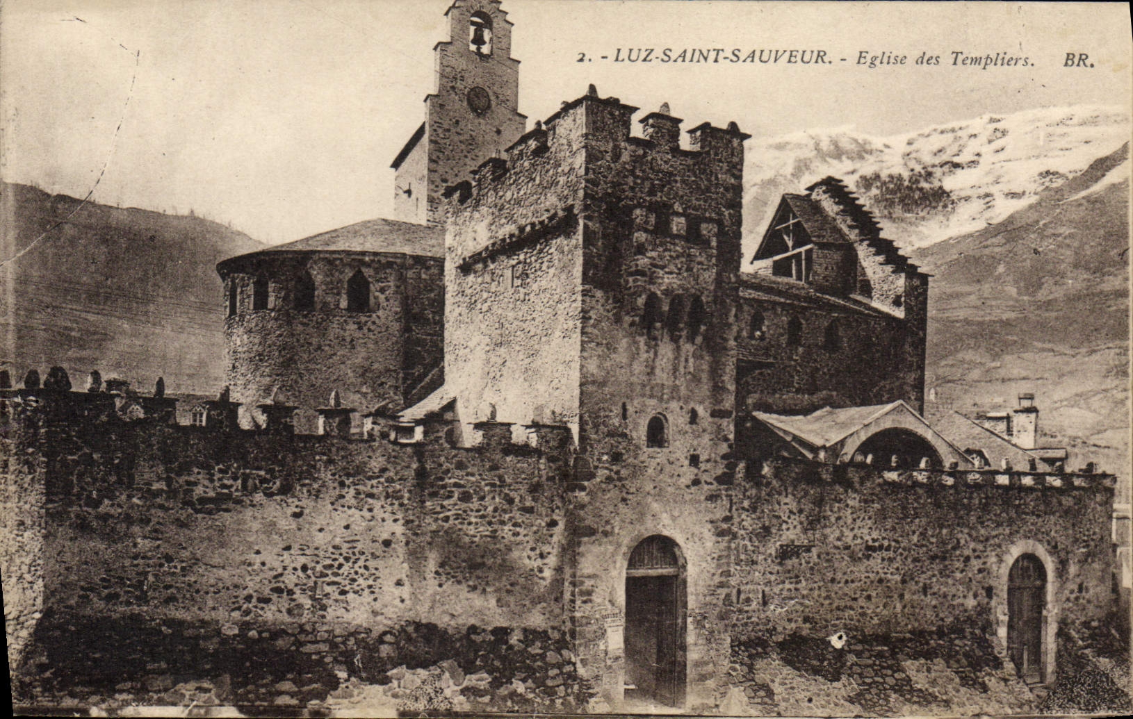 CPA Luz Saint Sauveur Eglise Des Templiers