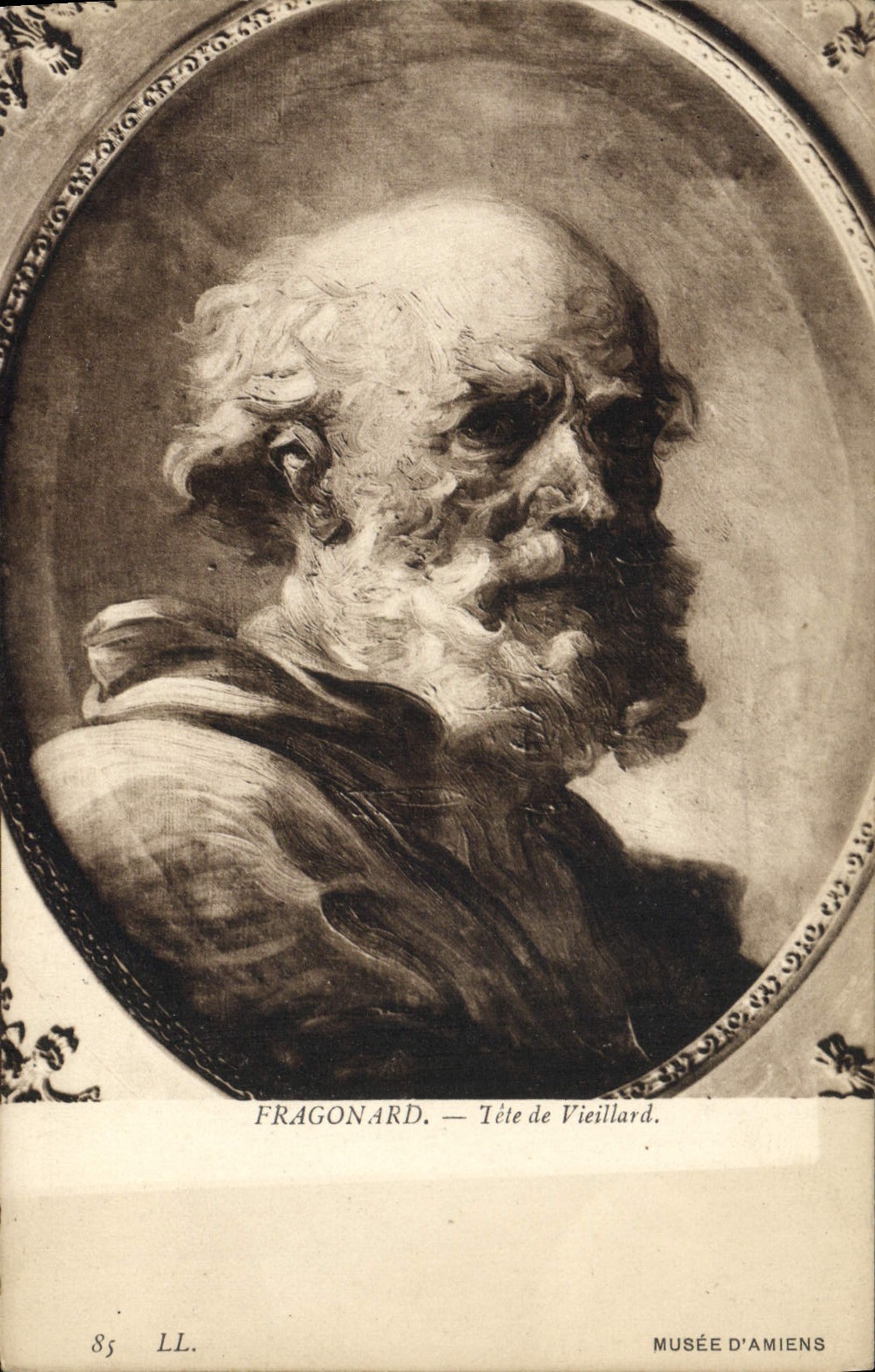 CPA Fragonard Tete de Vieillard Musee d'Amiens
