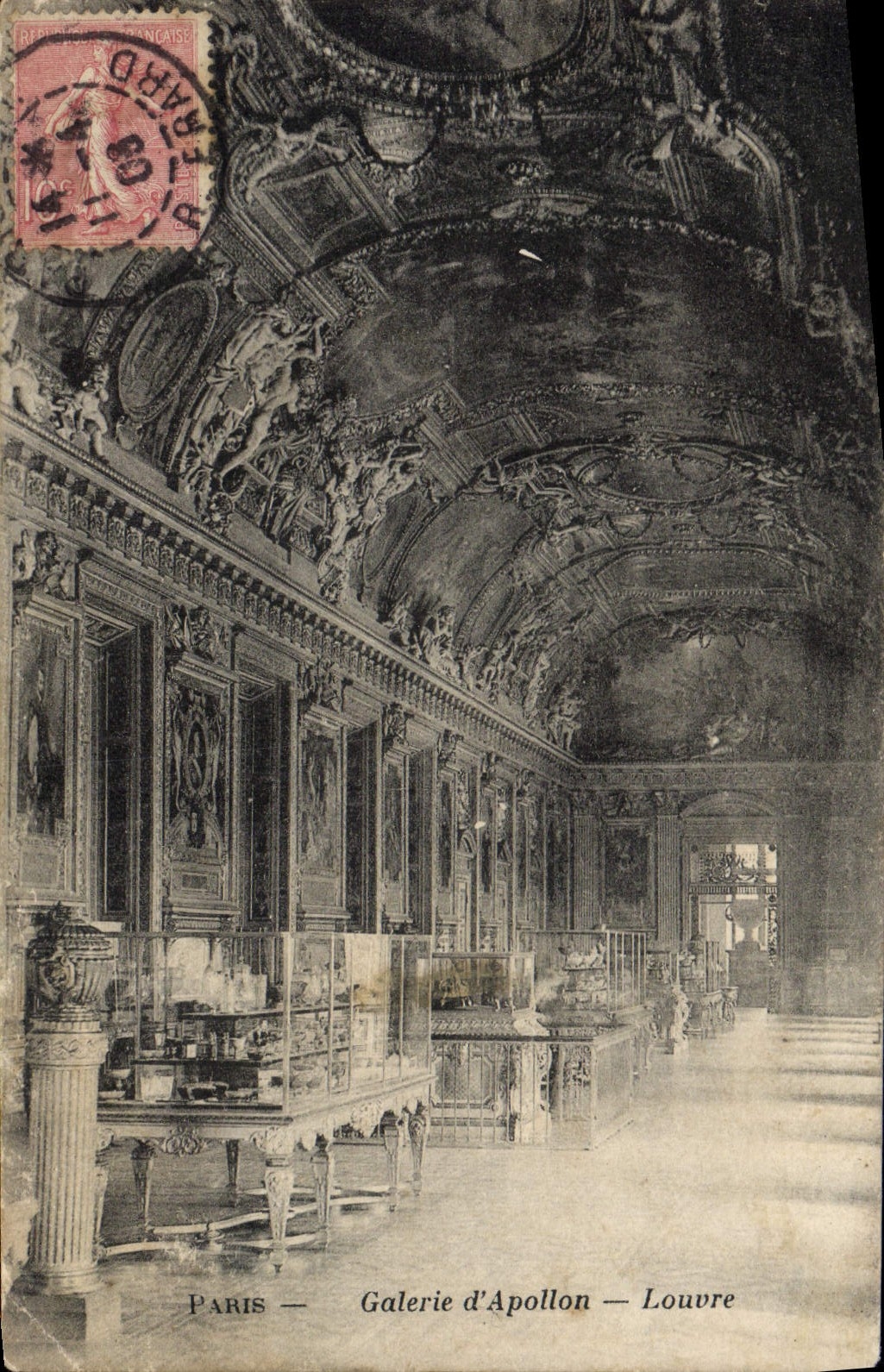 CPA Paris Galerie d'Apollon Louvre