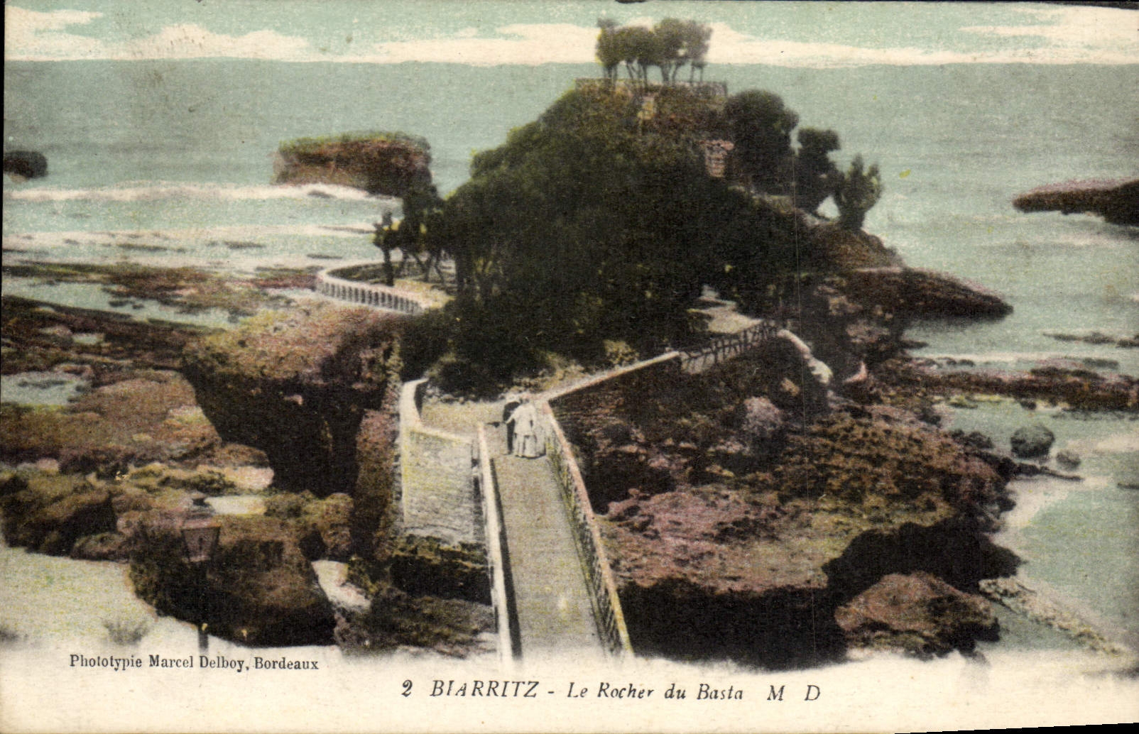 CPA Biarritz Le Rocher du Basta
