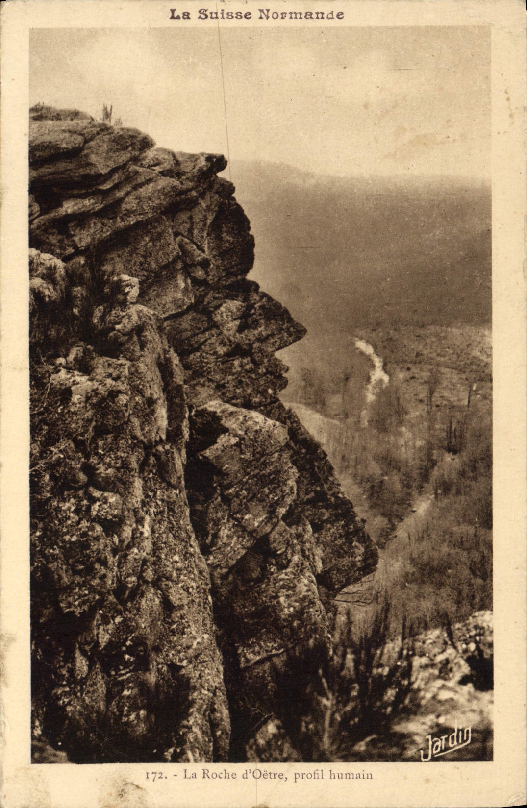 CPA La roche d'Oetre profil humain