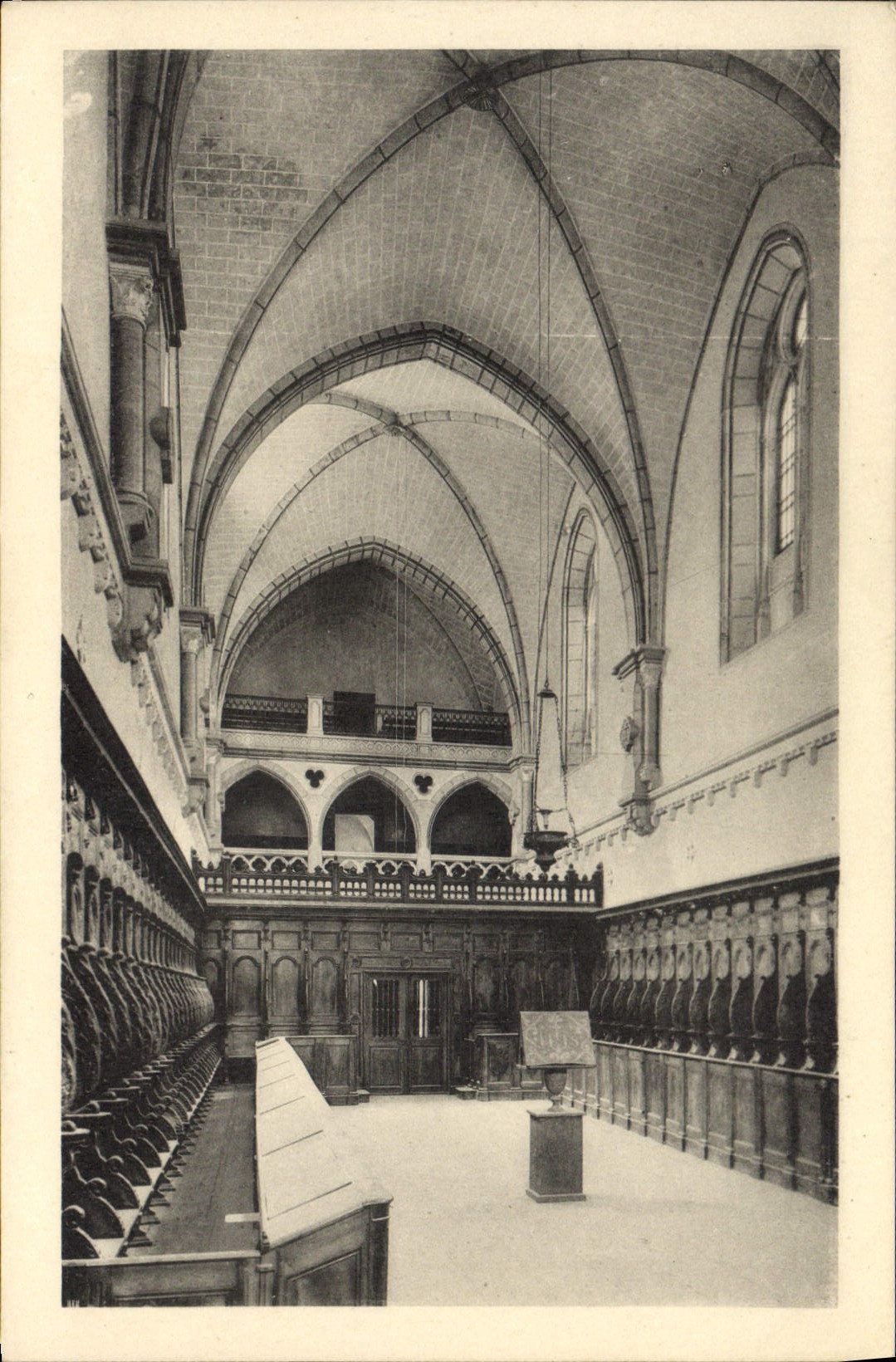 Monasterio de la POSTAL de la VENDIMIA de la iglesia conventual chartreuse grande