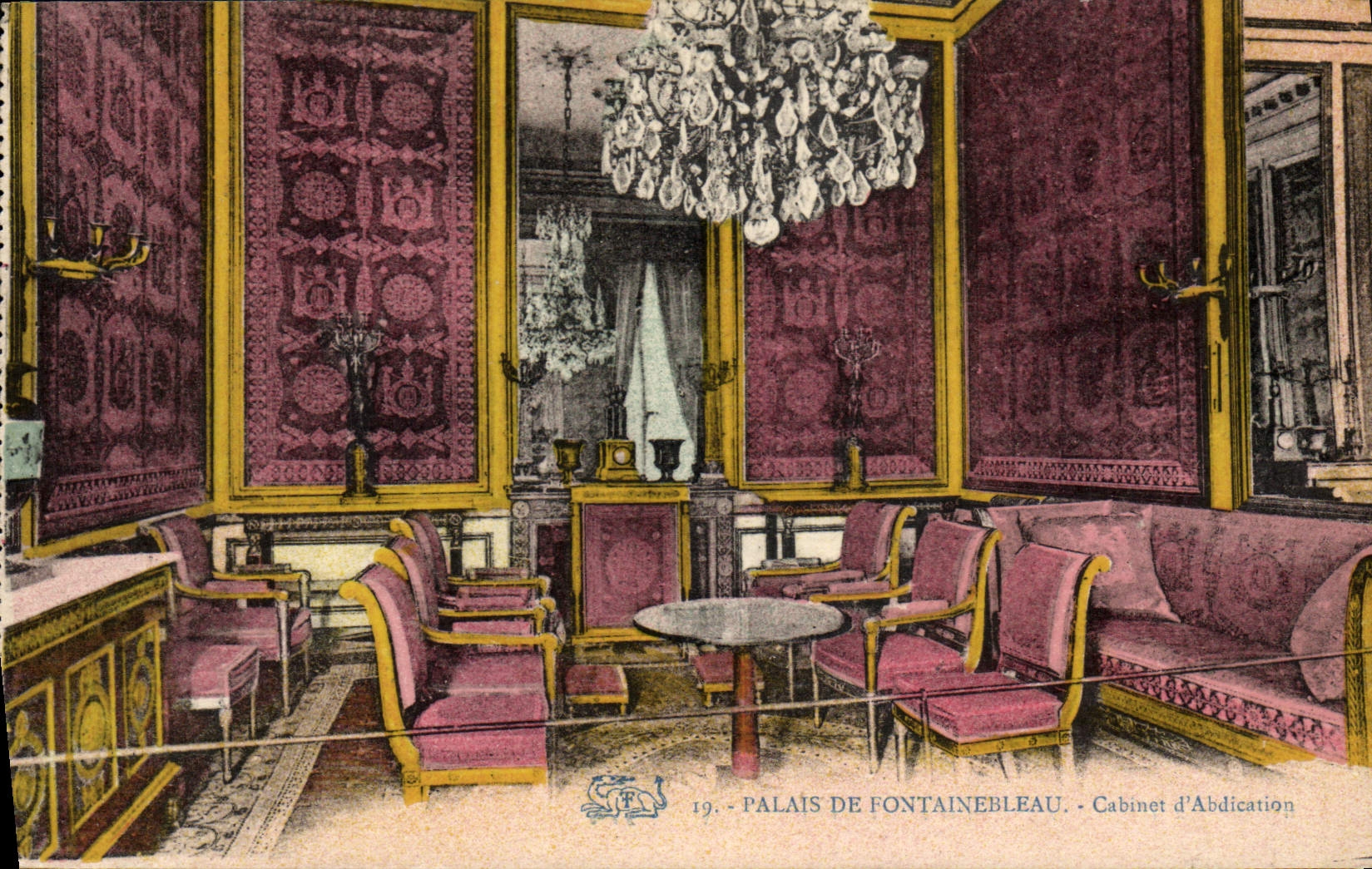 CPA Palais De Fontainebleau Cabinet d'abdication