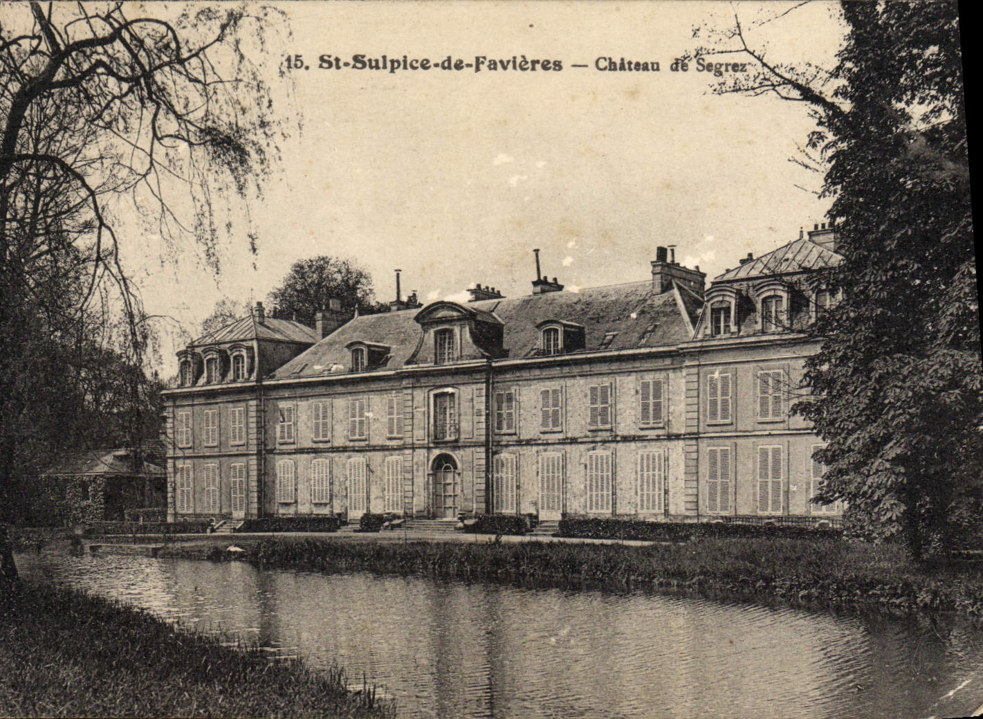 POSTAL St Sulpice de Favieres Castle de la VENDIMIA del segrez de la voluntad