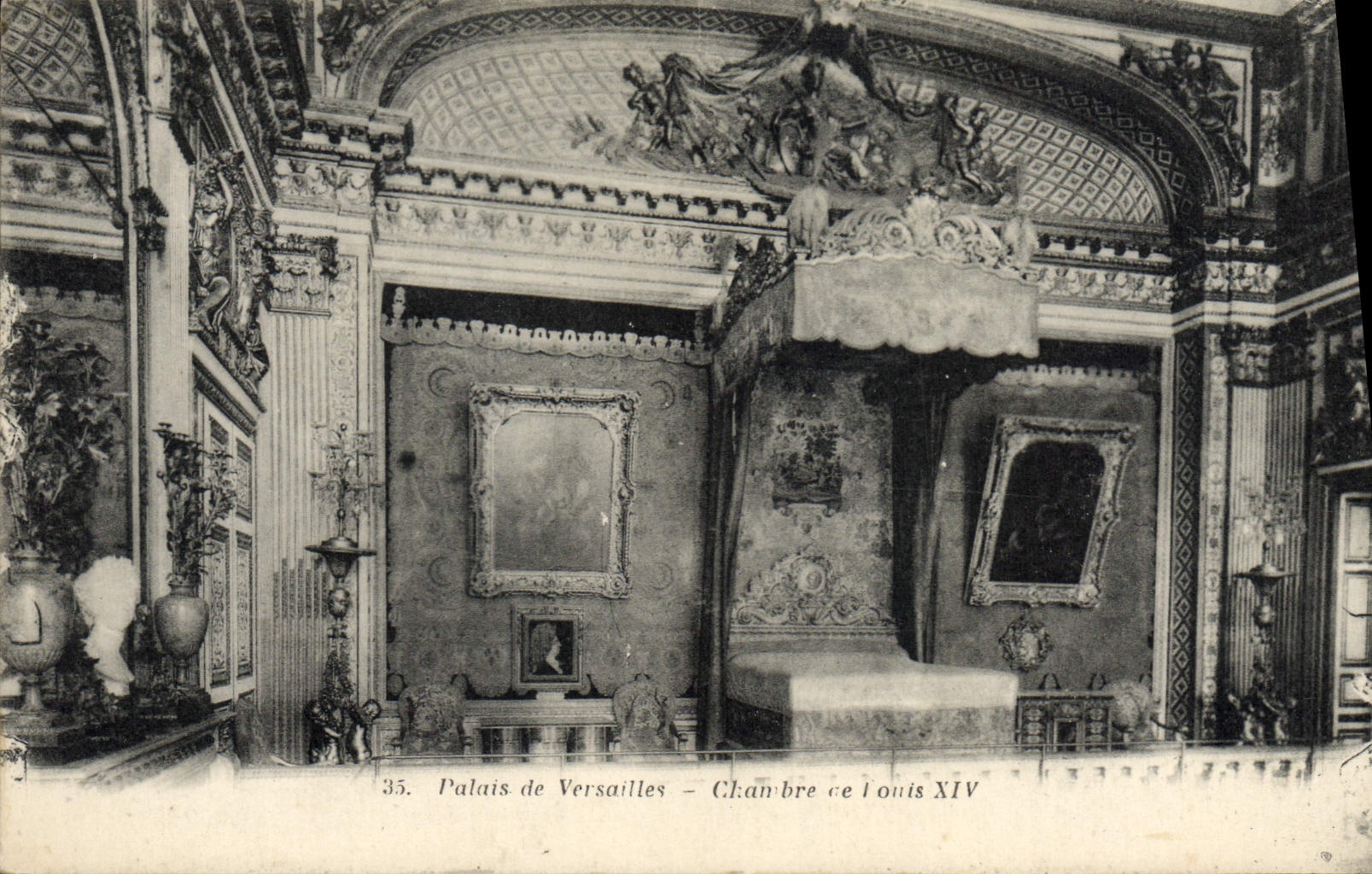 CPA Palais De Versailles Chambre de louis XIV