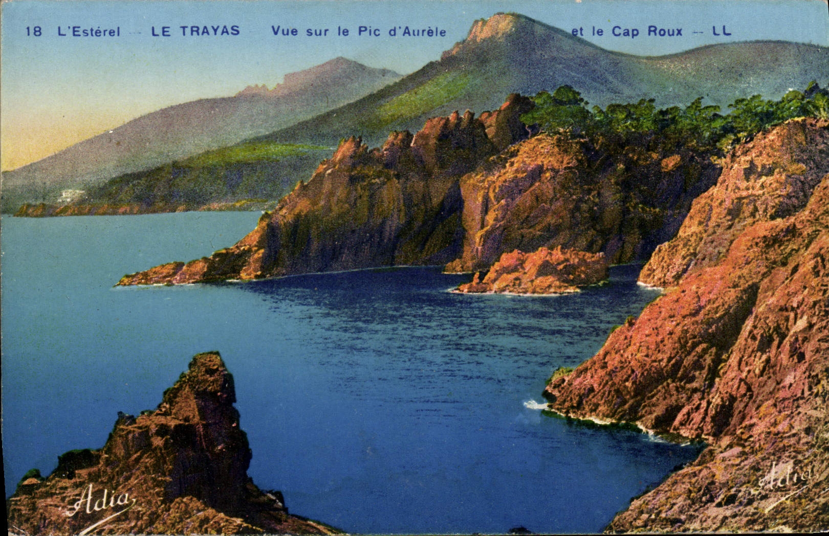 CPA Le Trayas Vue Sur Le Pic D'Aurele et le Cap Roux