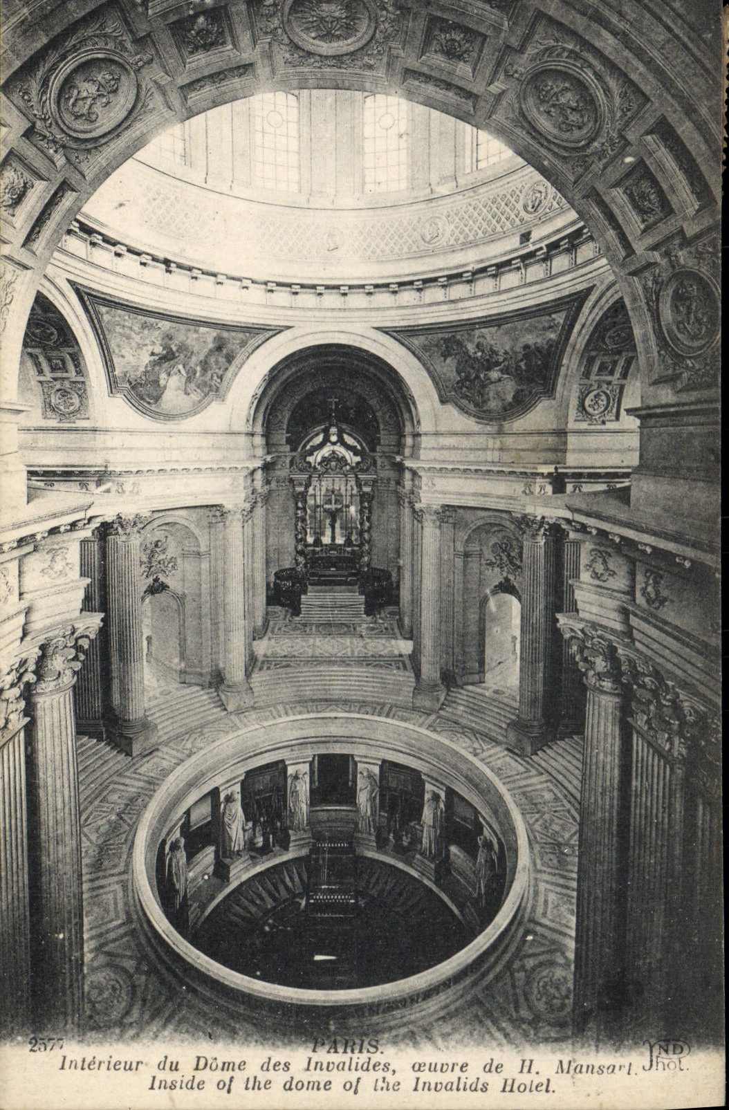 CPA Paris Interieur Du Dome Des Invalides Mansart 