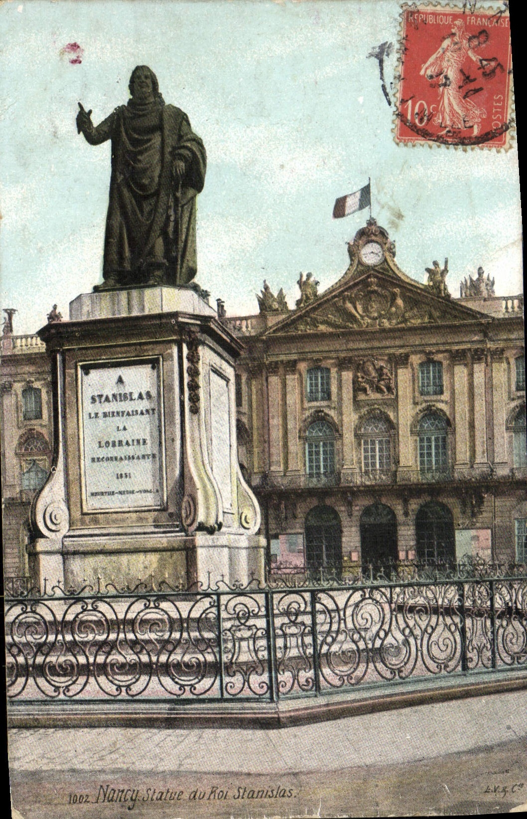 CPA Nancy Statue Du Roi Stanistas