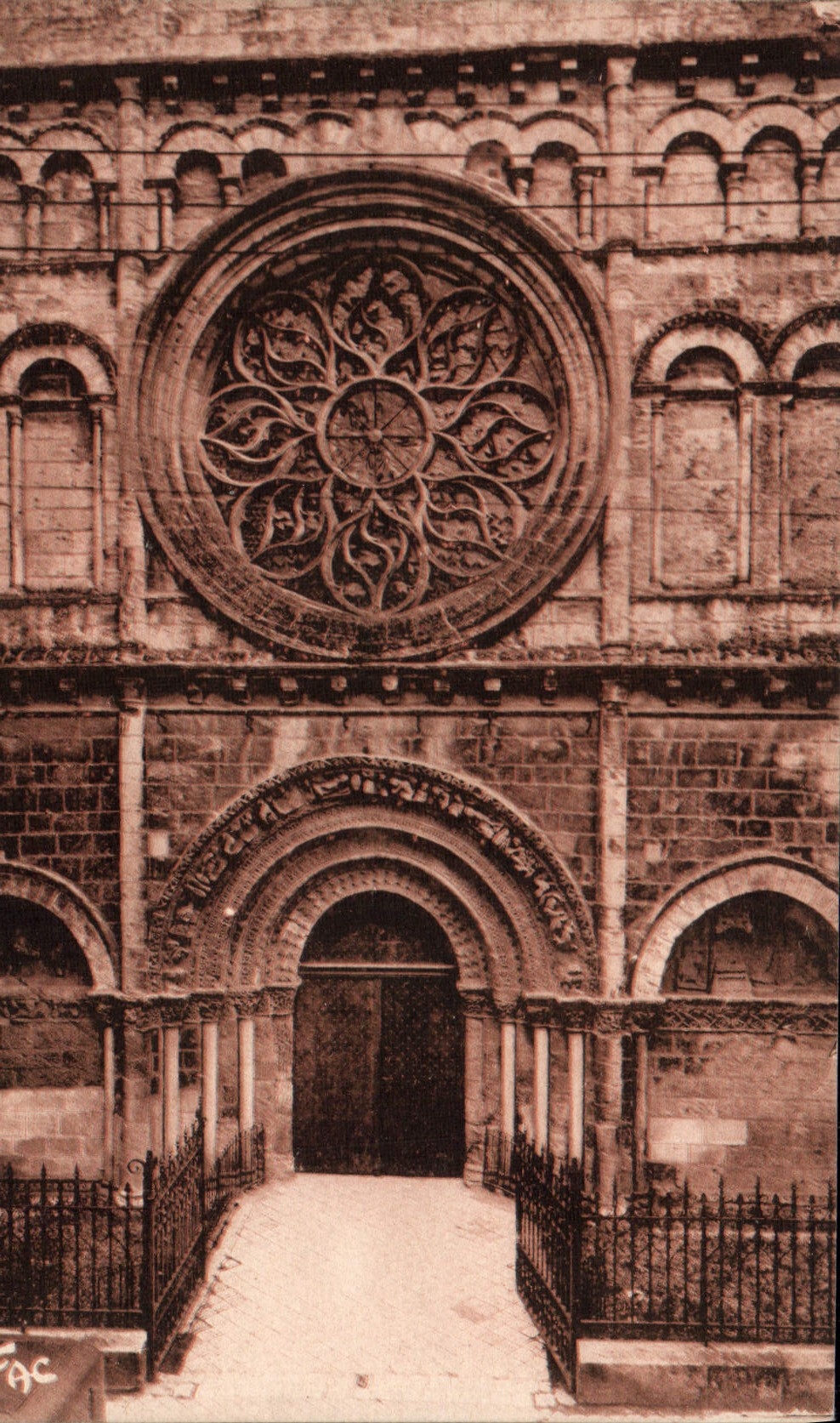 VINTAGE POSTCARD Cognac Church Light Saint