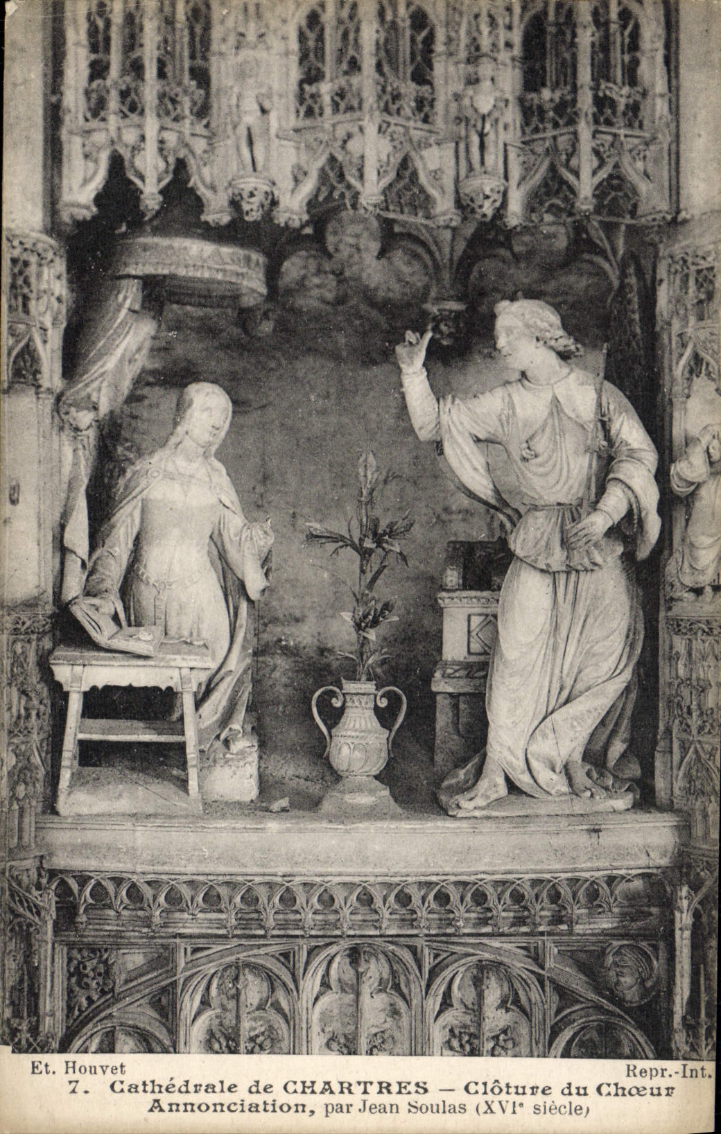 CPA Cathedrale De Chartres Cloture Du Choeur Annonciation par Jean Soulas