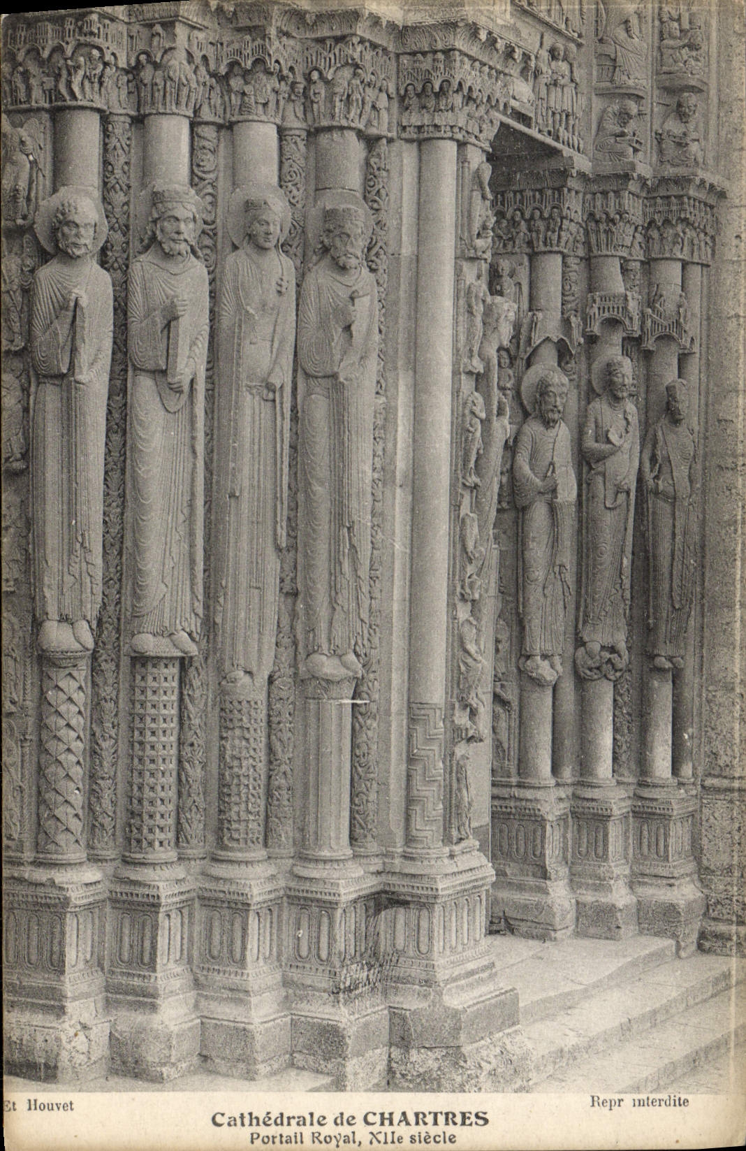 CPA Cathedrale De Chartres Portail royal