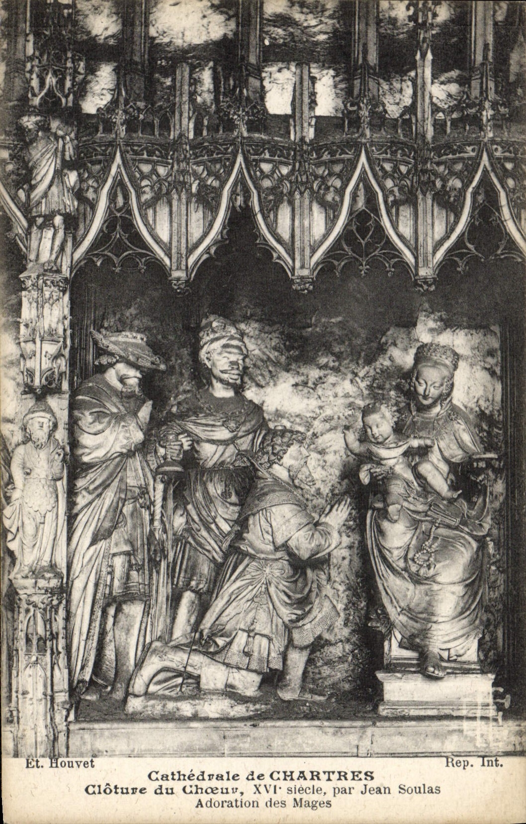 CPA Cathedrale De Chartres par Jean Soulas Adoration des Mages