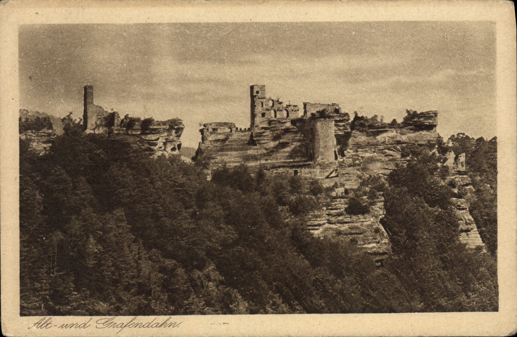 VINTAGE POSTCARD Alt und Grafendehan
