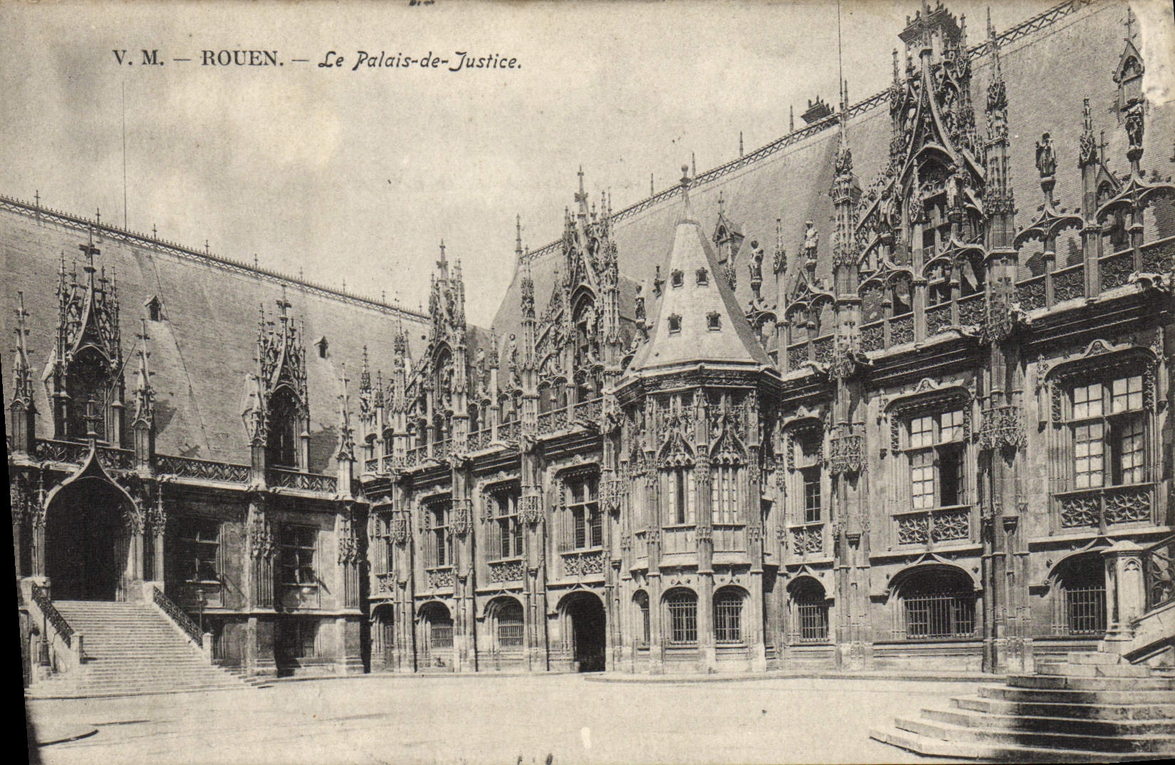 CPA Rouen Le Palais De Justice