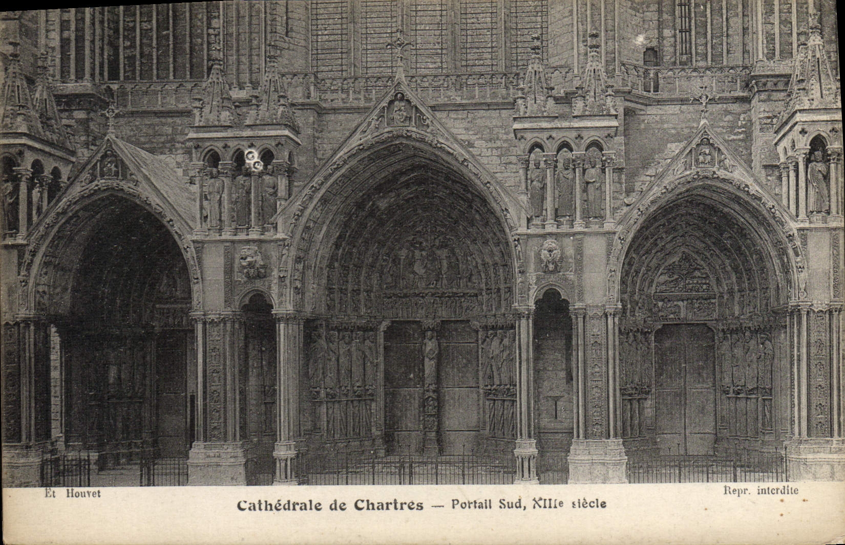 CPA Cathedrale De Chartres Portail Sud