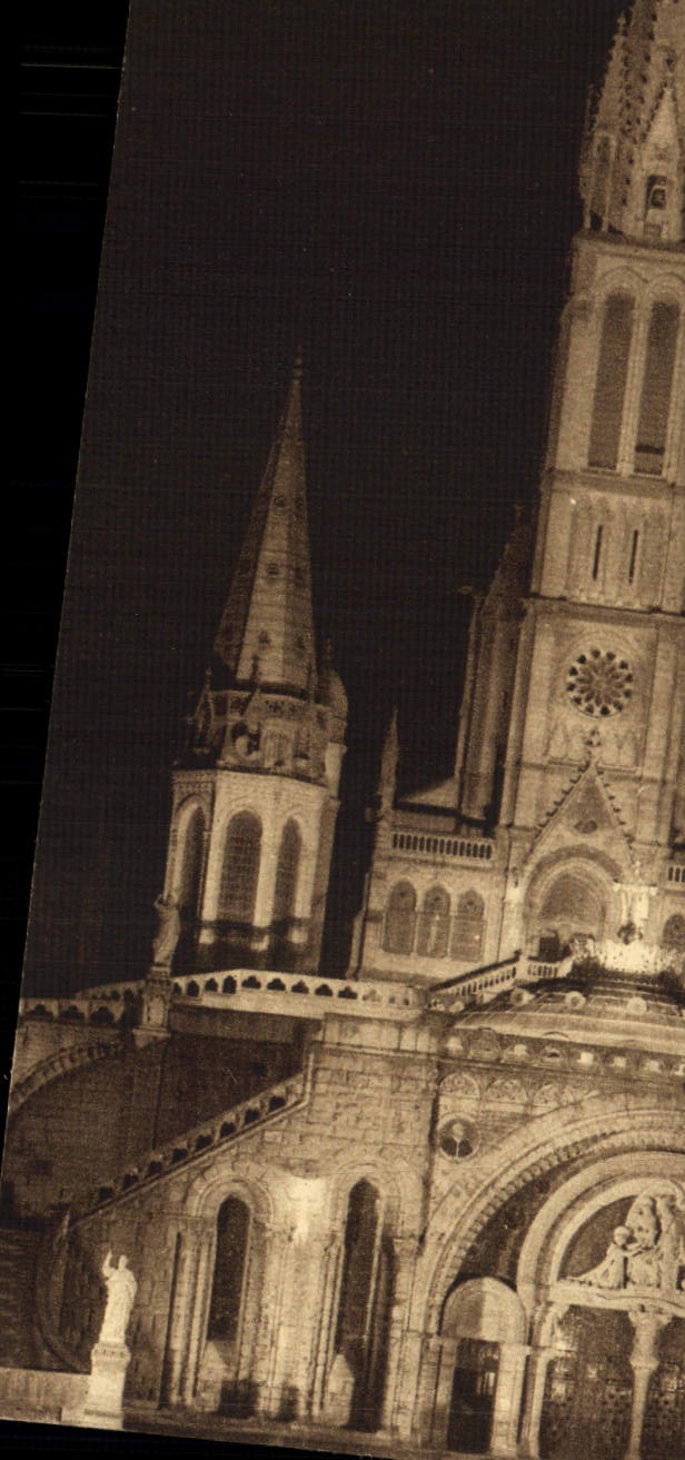 POSTAL de la VENDIMIA pesada el ataque frontal del illuminee de la basílica