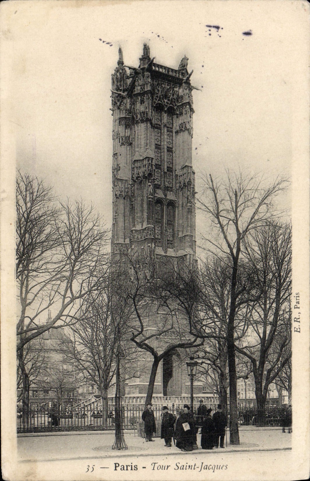 VINTAGE POSTCARD Paris Holy Turn Jacques