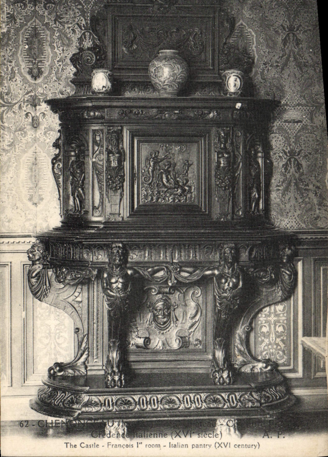 VINTAGE POSTCARD Chenonceaux