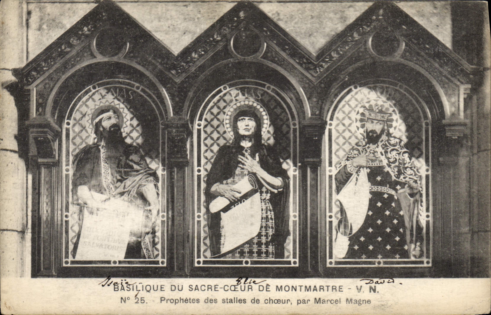 CPA Basilique Du Sacre Coeur De Montmartre Prophetes des stalles du choeur Marcel Magne