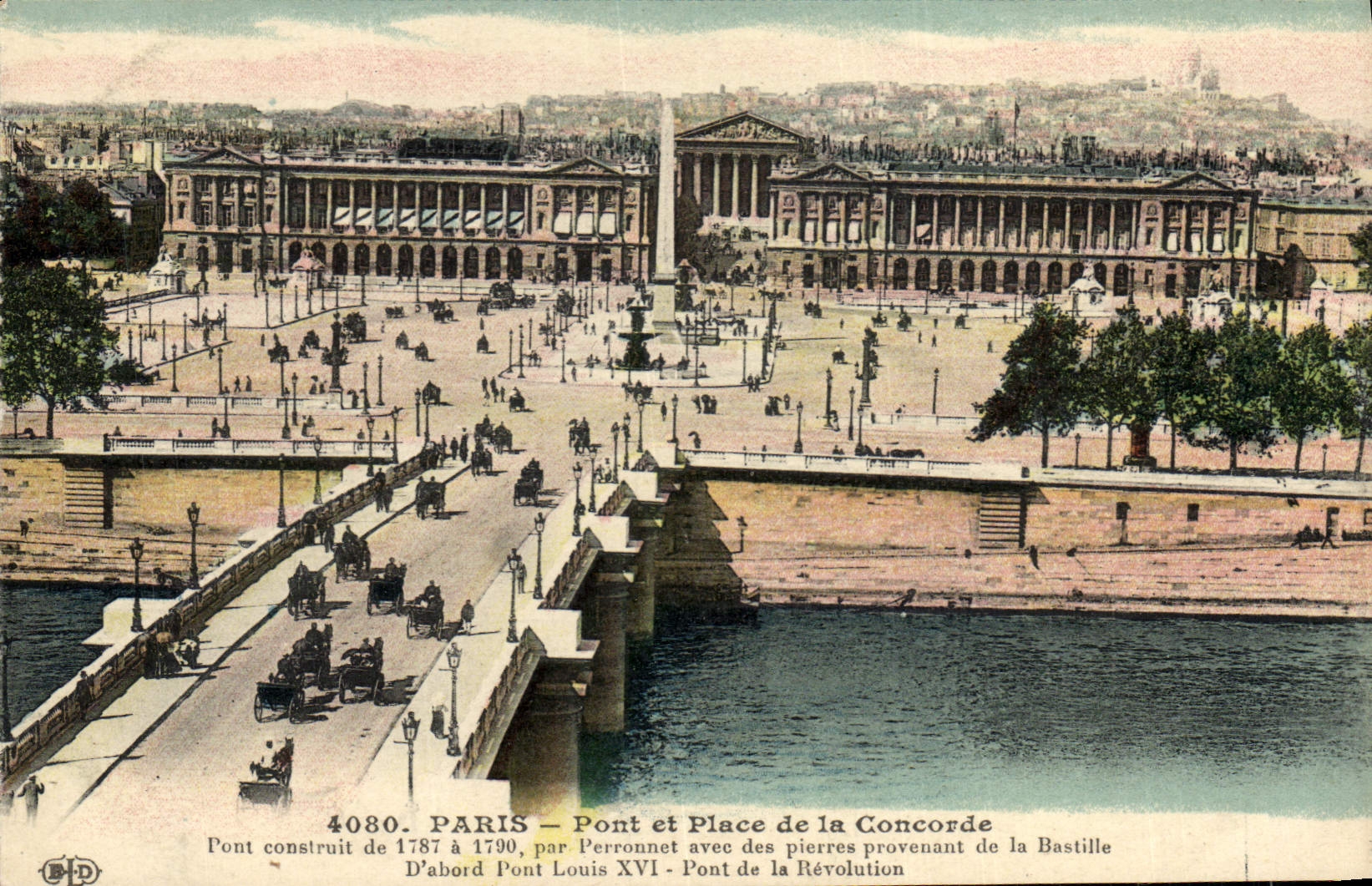 CPA Paris Pont Et Place De La Concorde