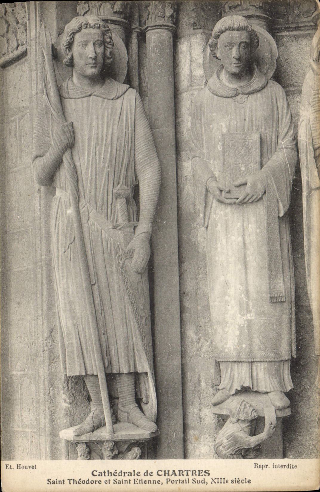 CPA Cathedrale De Chartres Saint Theodore Et Saint Etienne Portail Sud
