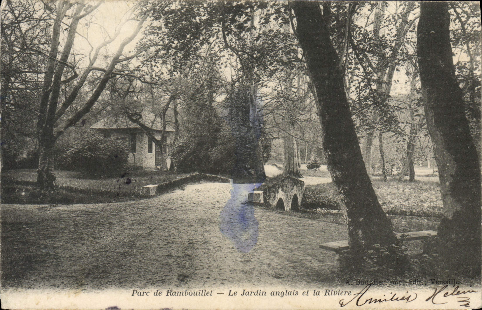 CPA Parc De Rambouillet Le Jardin Anglais Et La Riviere